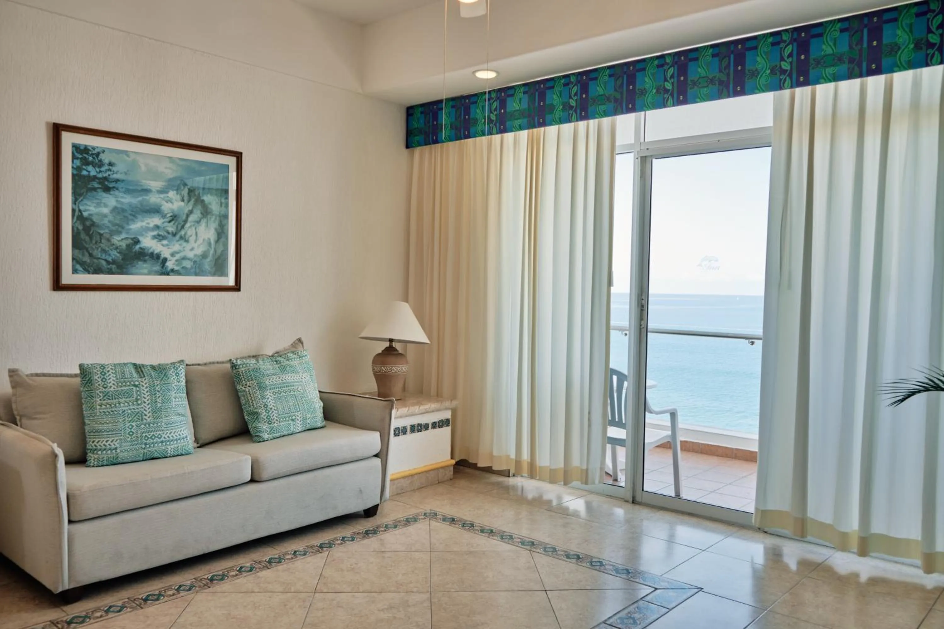 Living room in The Inn at Mazatlan