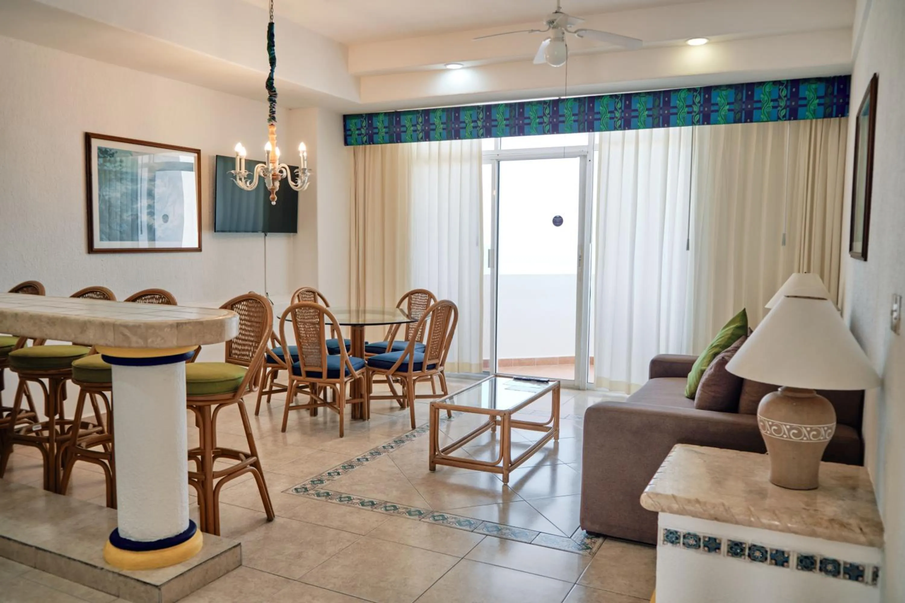 Living room in The Inn at Mazatlan