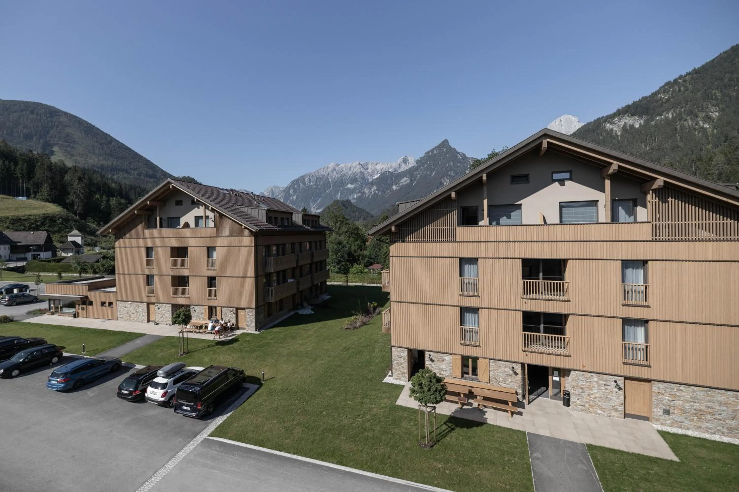 Property building in Dormio Aparthotel Hinterstoder