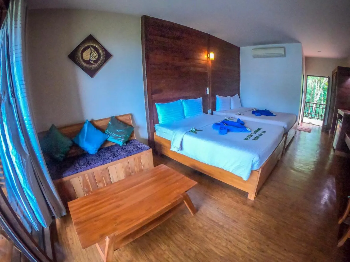 Bed in The Cinnamon Art Resort and Spa