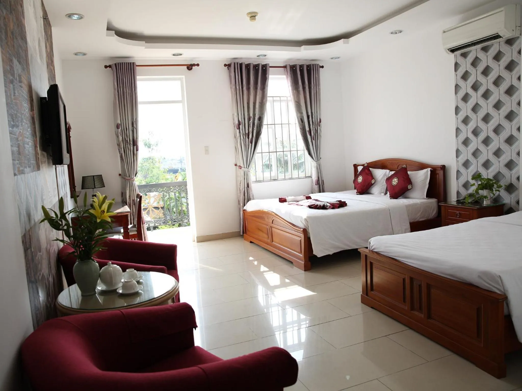 Bed in Hoa Phat Hotel & Apartment