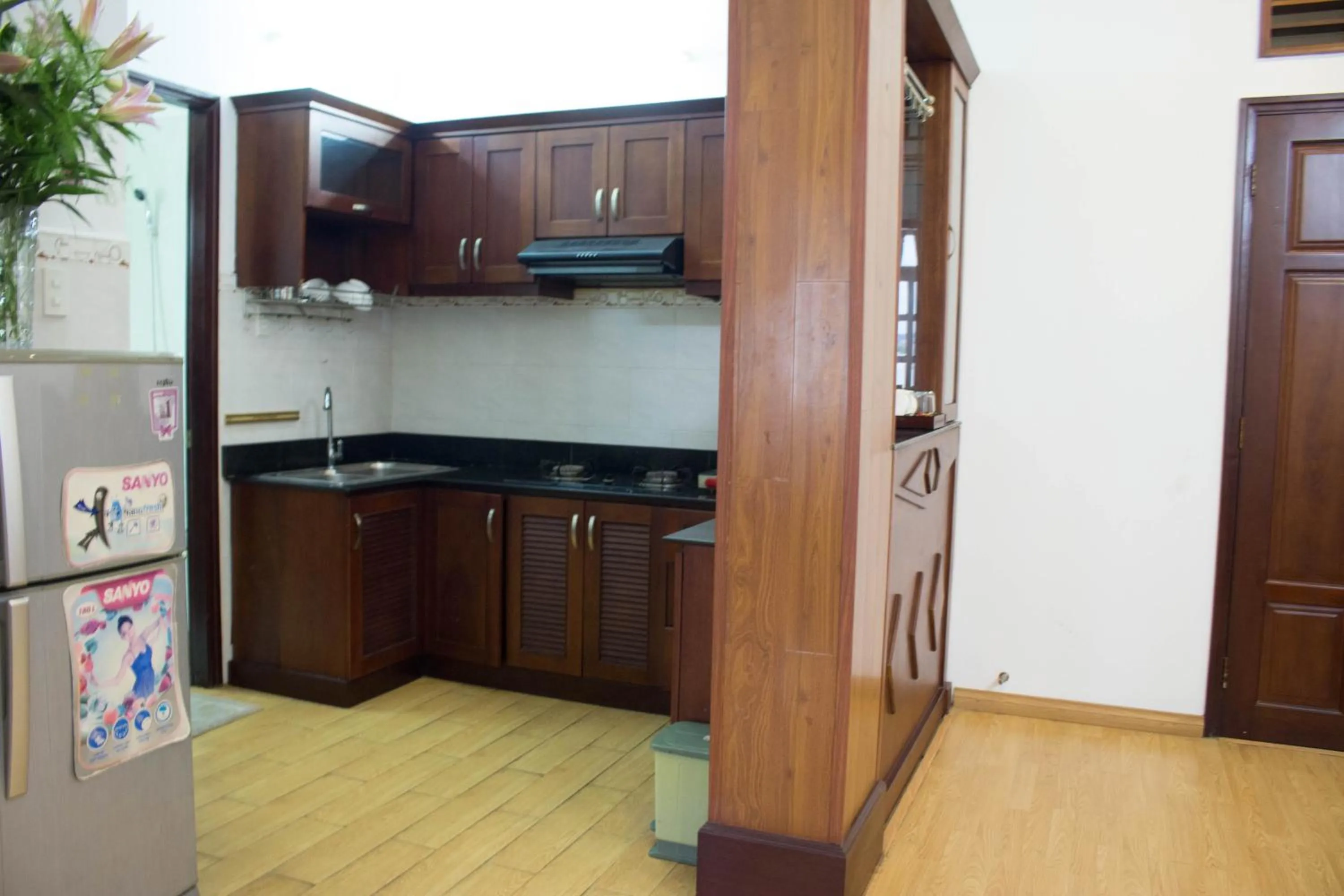 Kitchen or kitchenette in Hoa Phat Hotel & Apartment