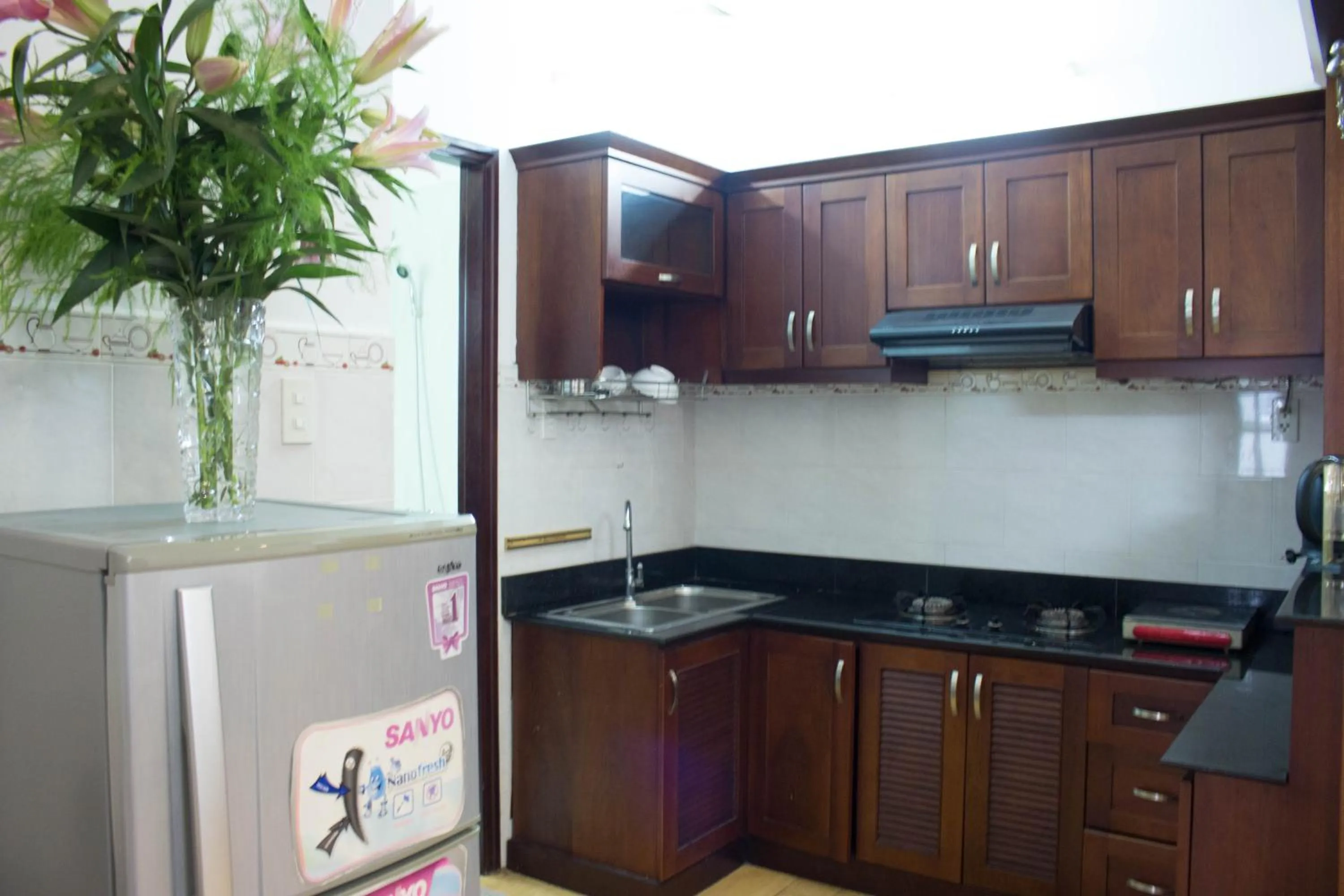 Kitchen or kitchenette in Hoa Phat Hotel & Apartment
