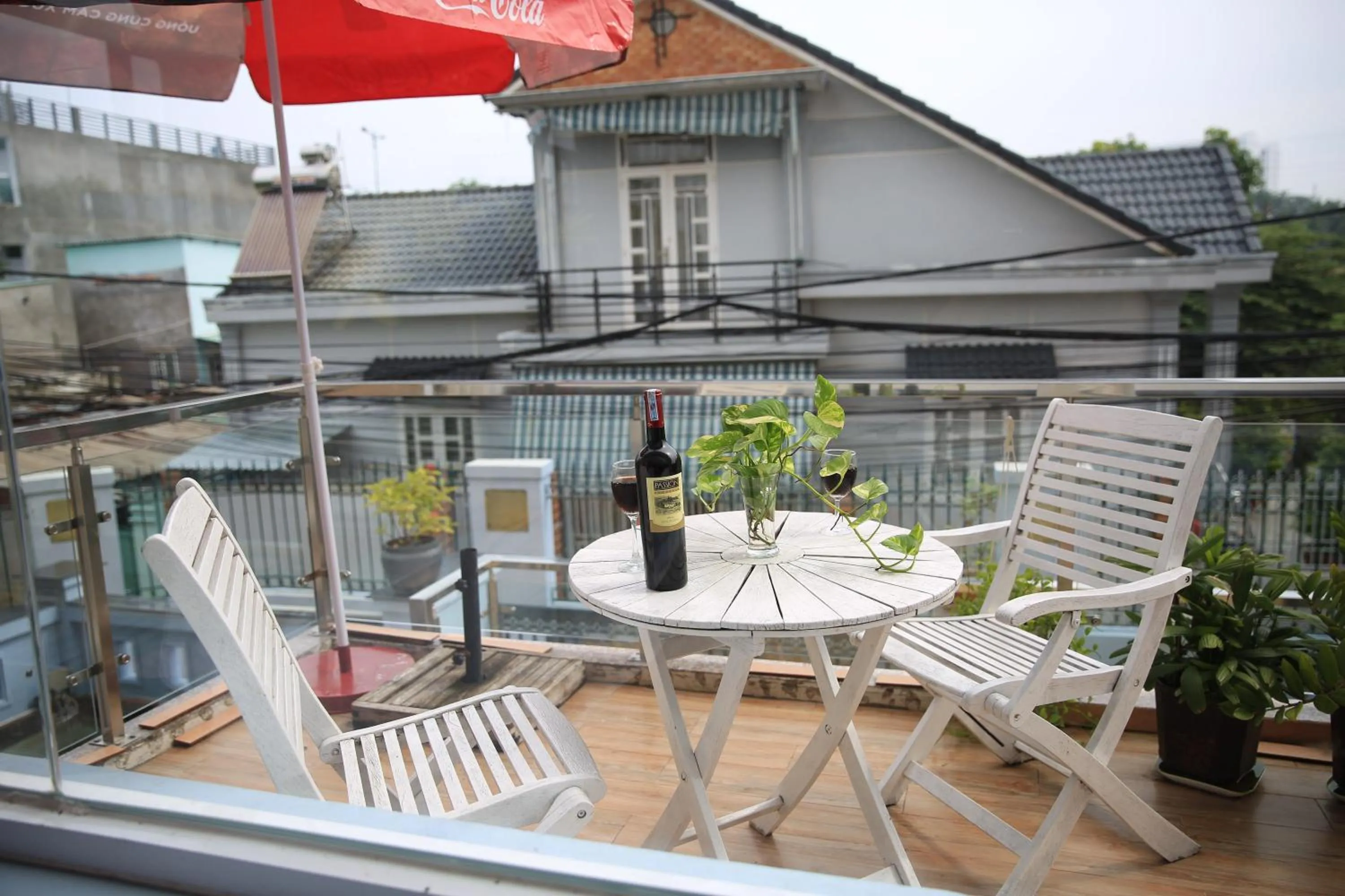 Balcony/Terrace in Hoa Phat Hotel & Apartment