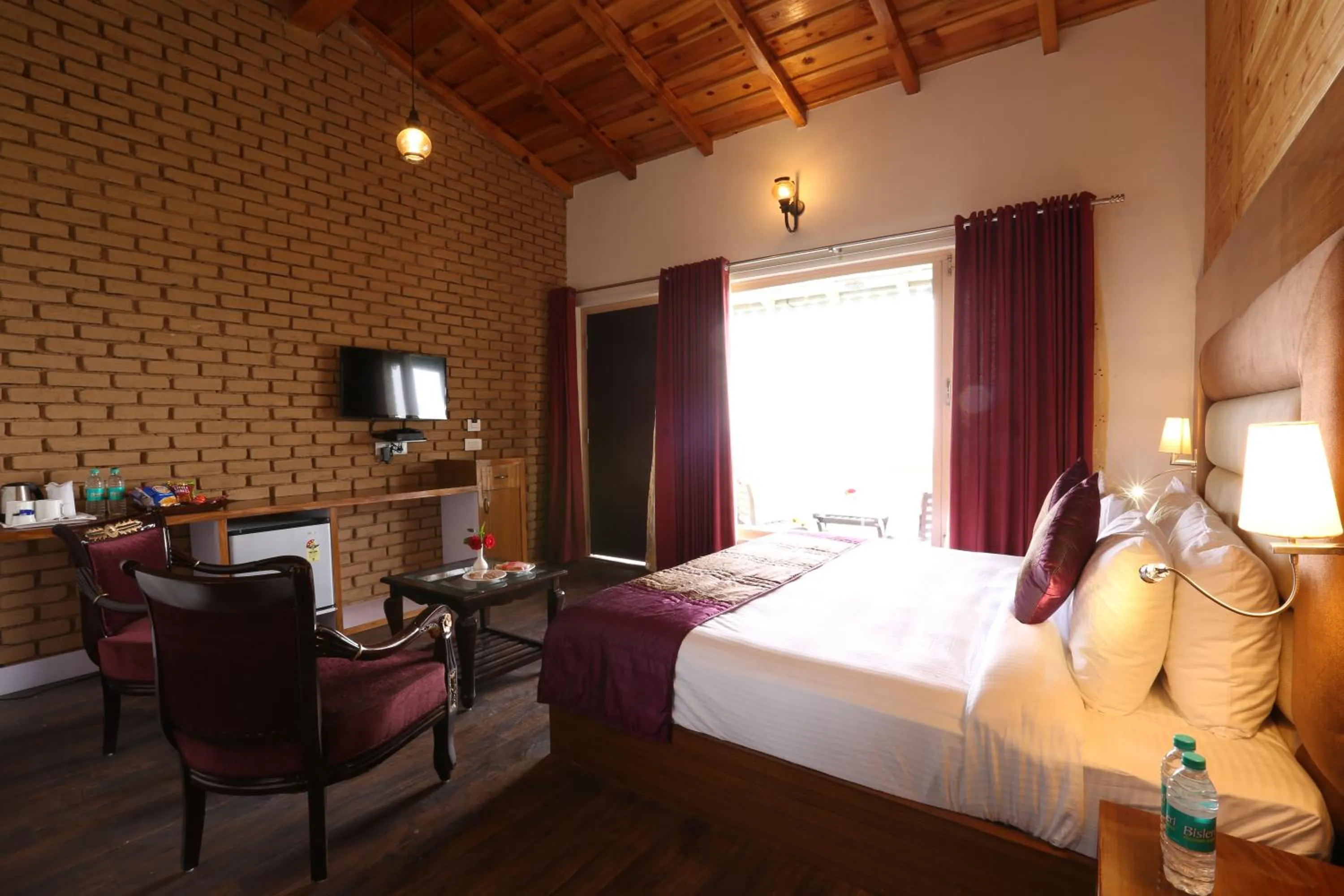 Photo of the whole room, Bed in The Moksh Eco Inn