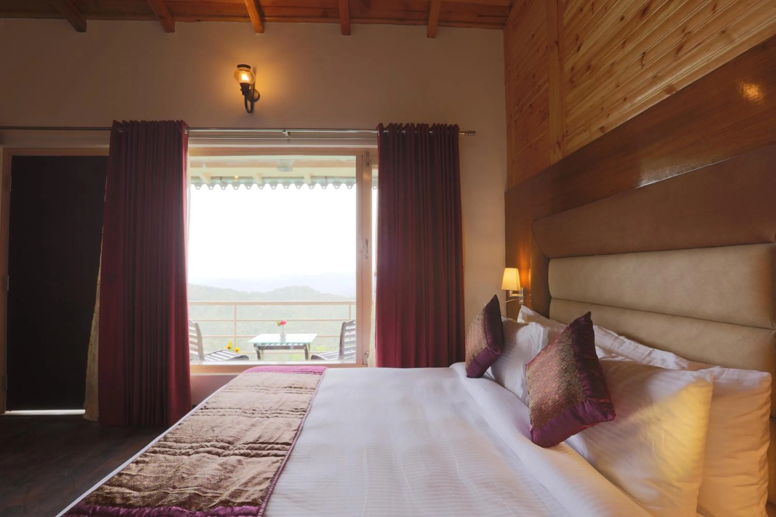 Bed in The Moksh Eco Inn