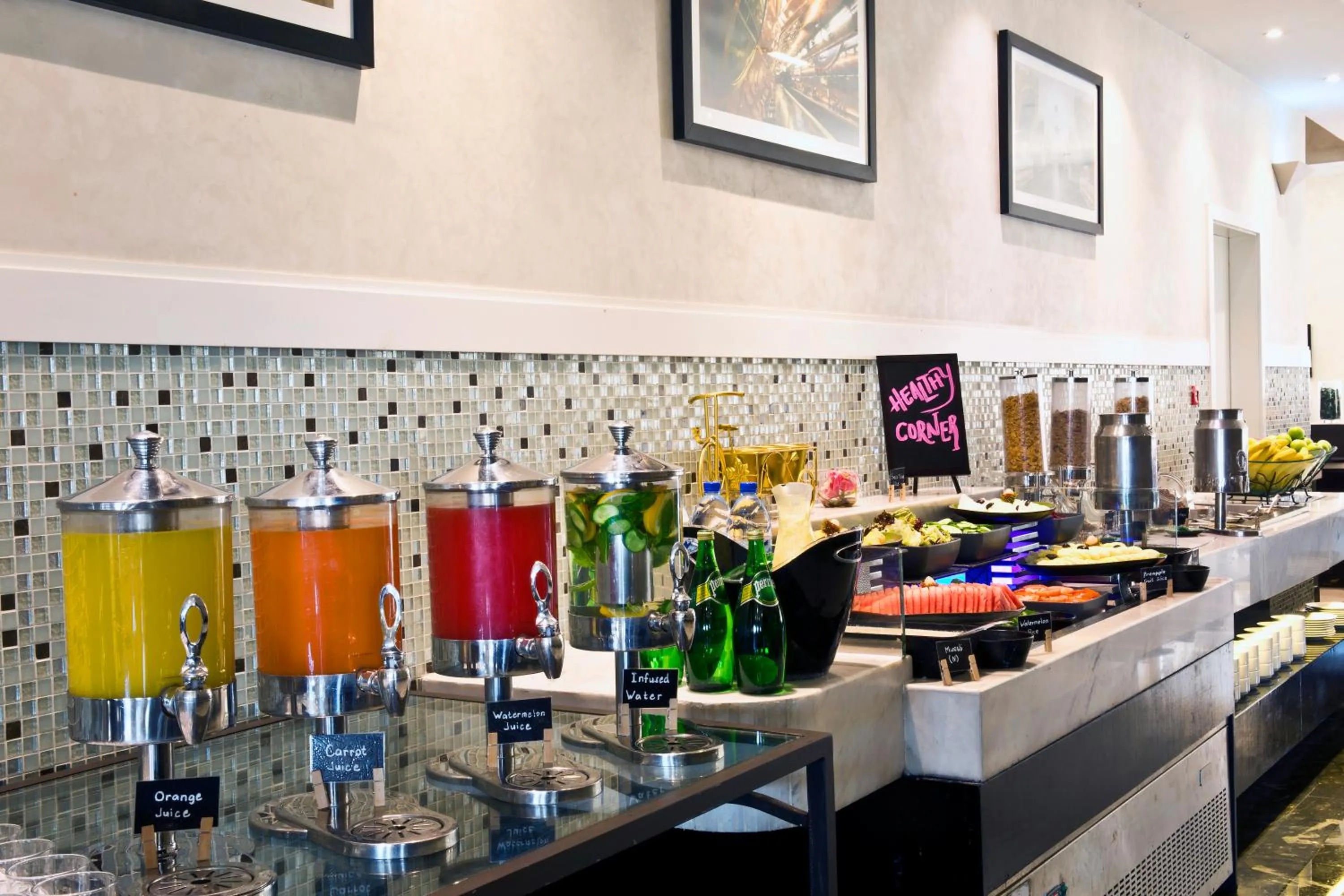 Buffet breakfast in The Tower Plaza Hotel Dubai