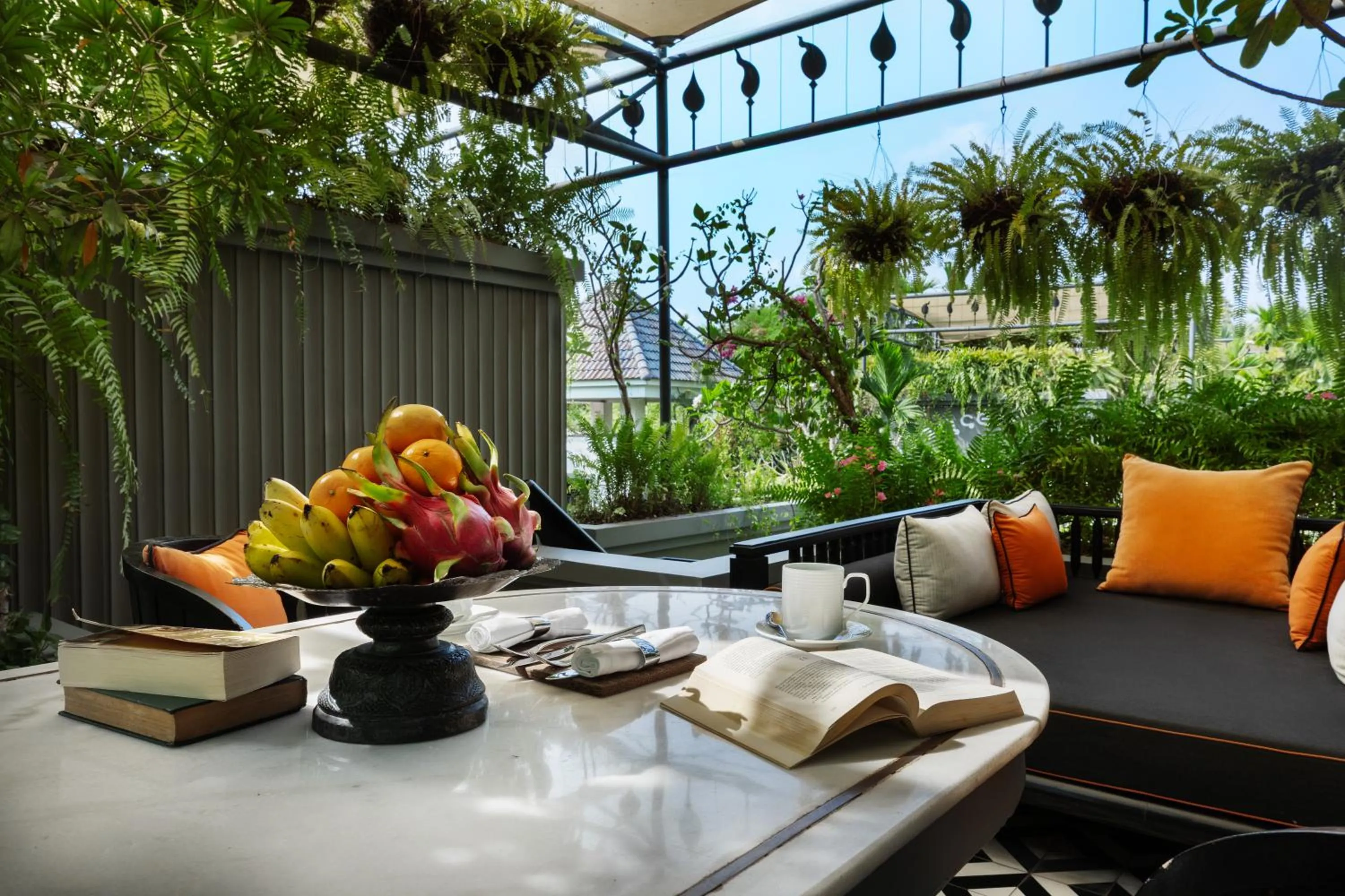 Seating area in Shinta Mani Angkor