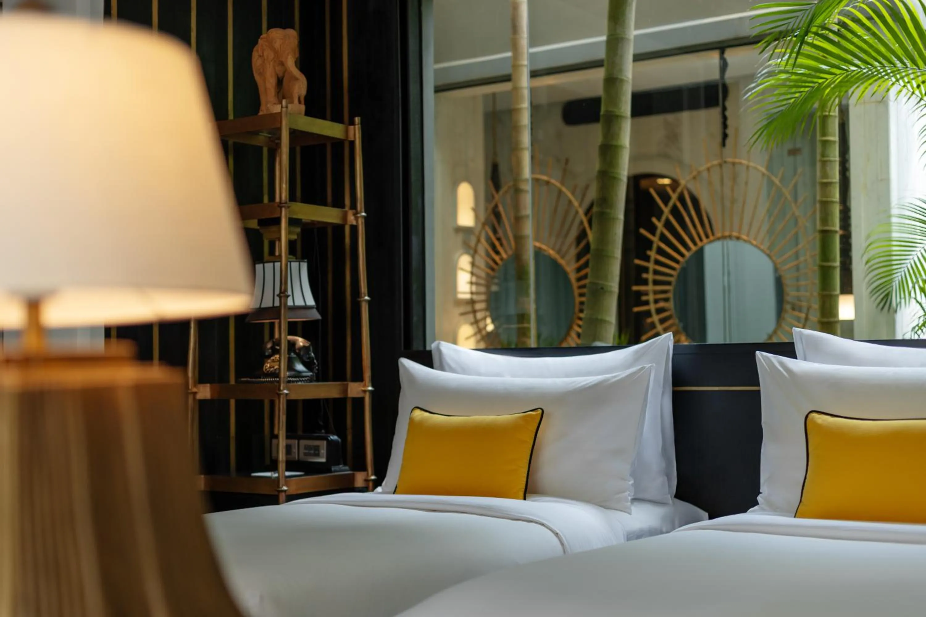 Bed in Shinta Mani Angkor