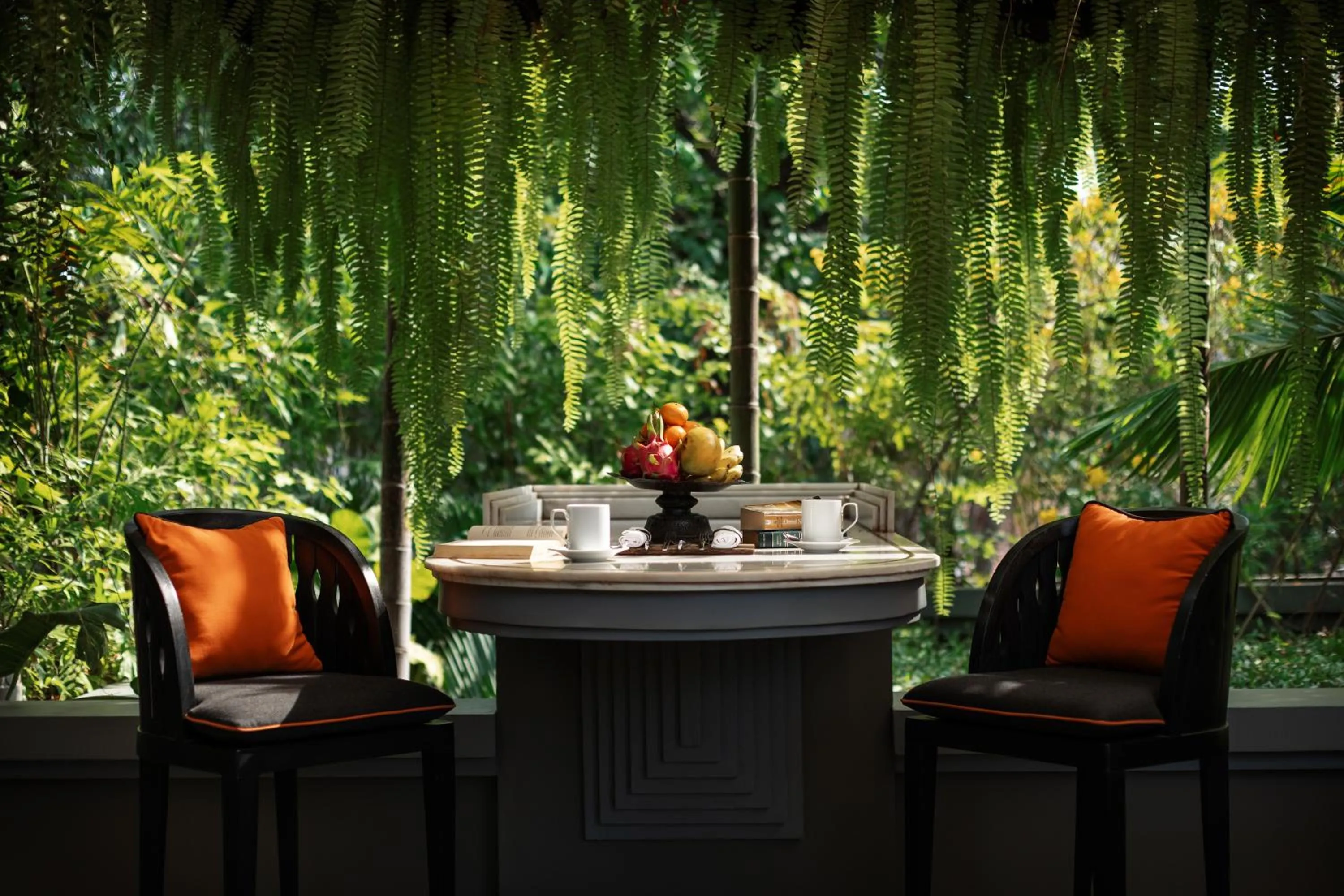 Seating area in Shinta Mani Angkor