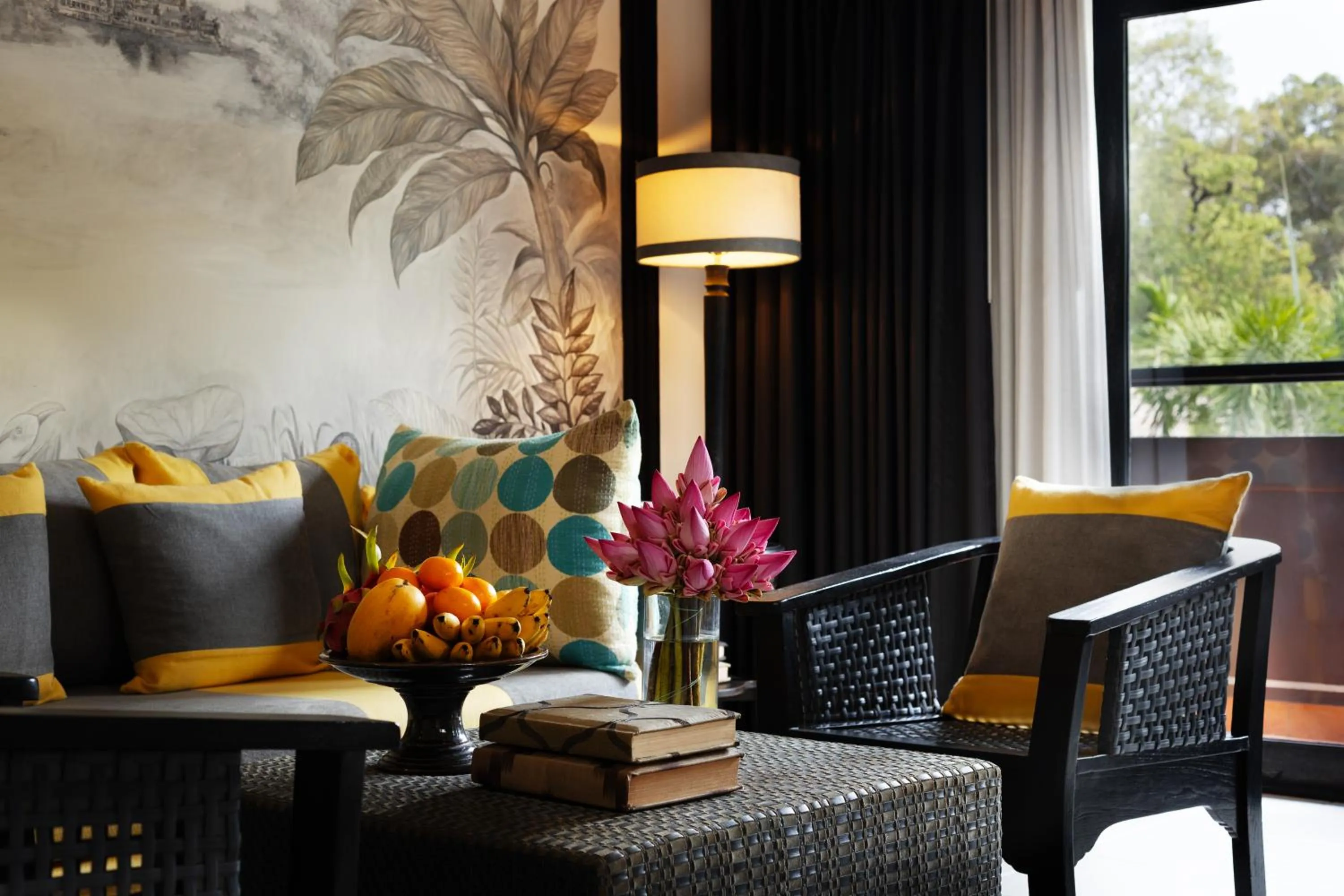 Living room in Shinta Mani Angkor