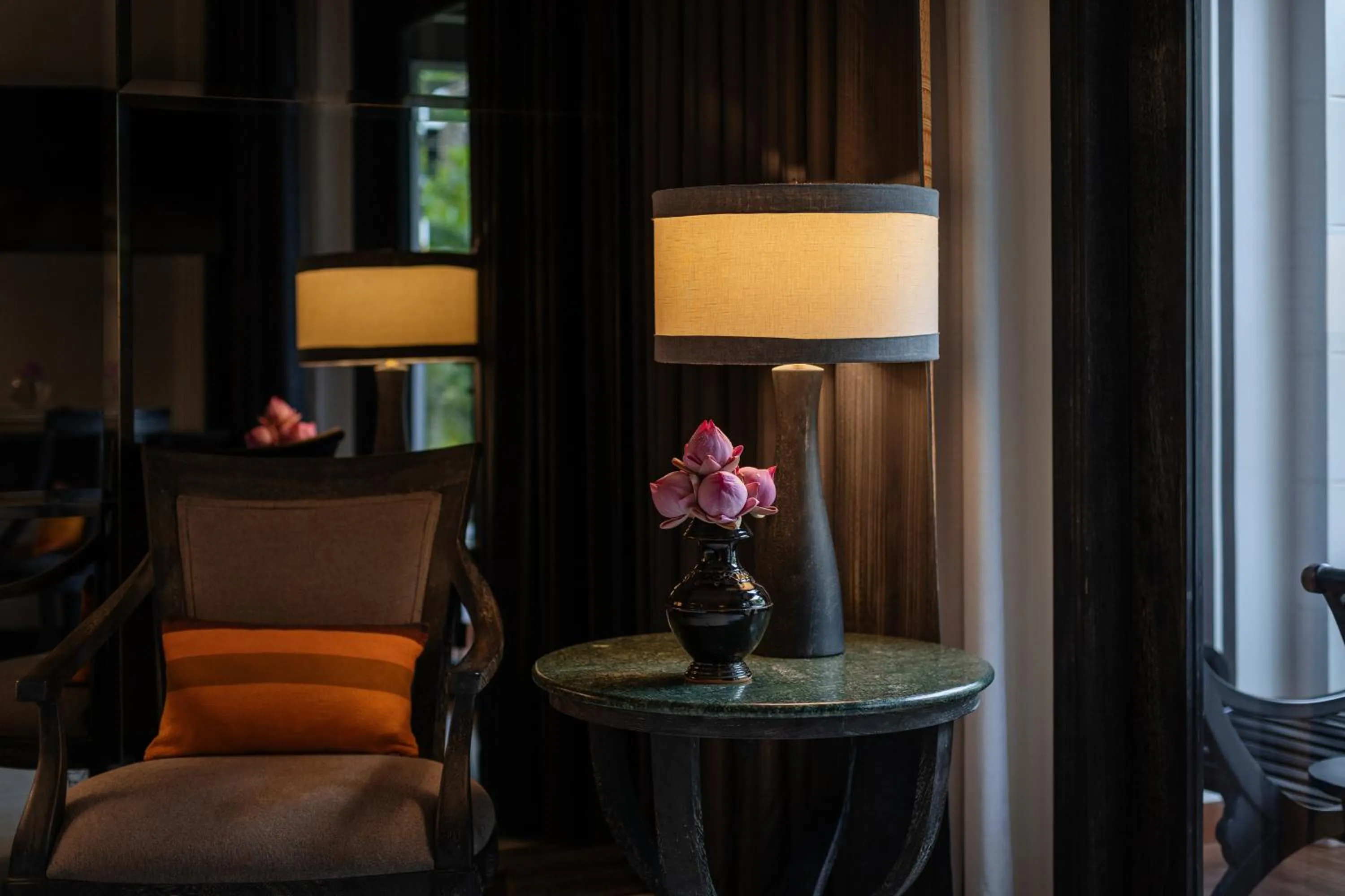 Seating area in Shinta Mani Angkor