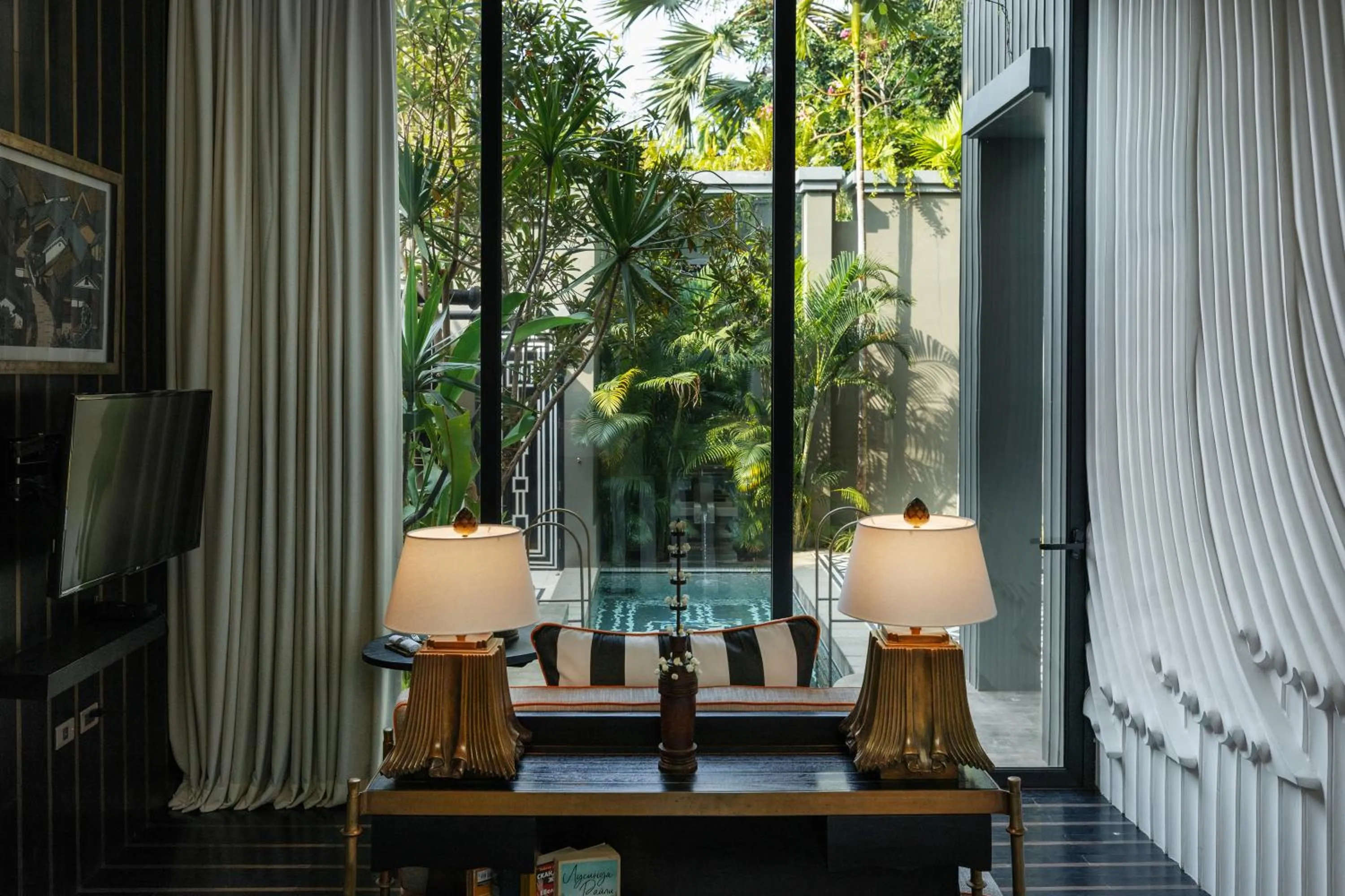 Pool view in Shinta Mani Angkor