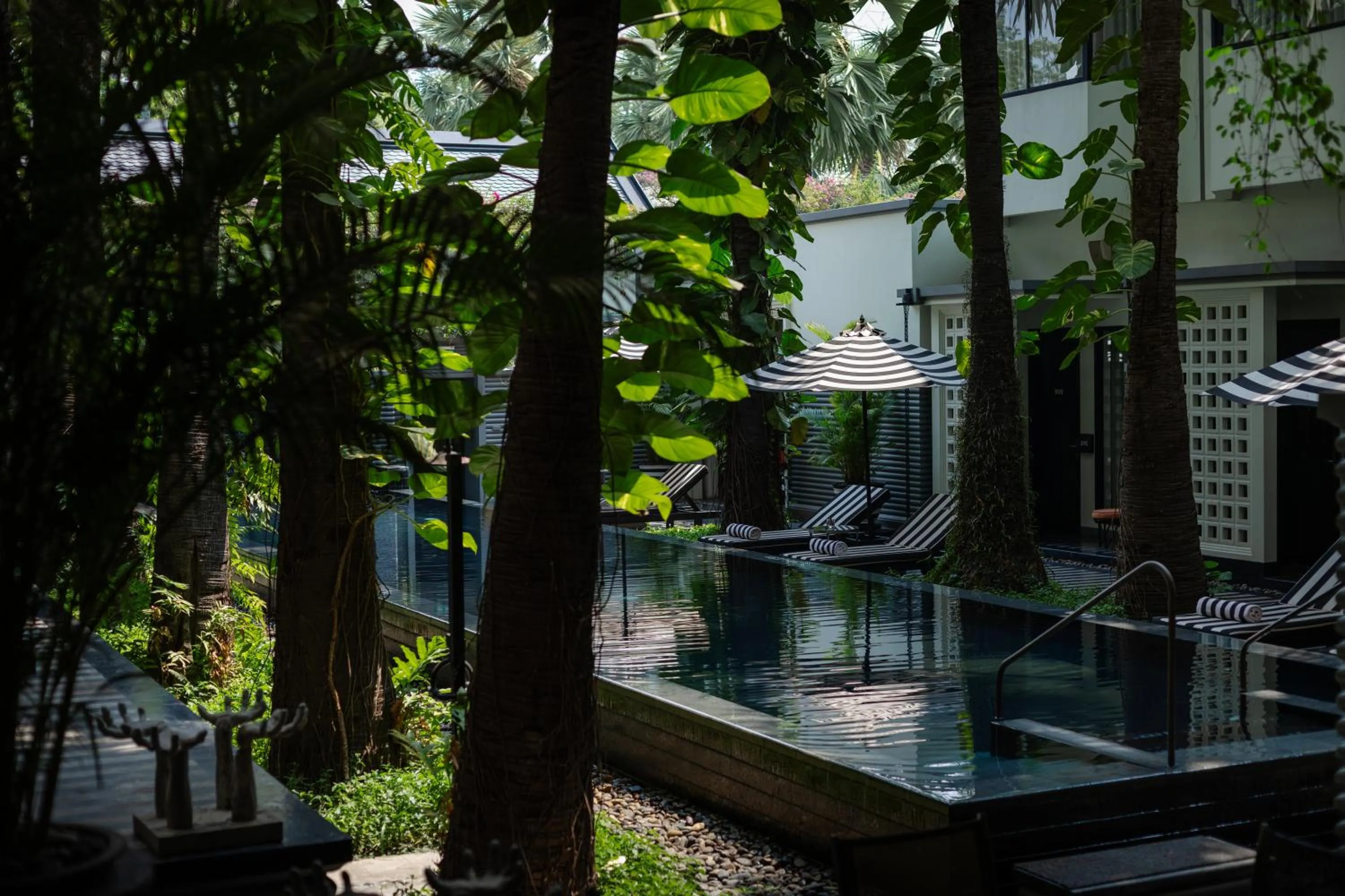 Swimming pool in Shinta Mani Angkor