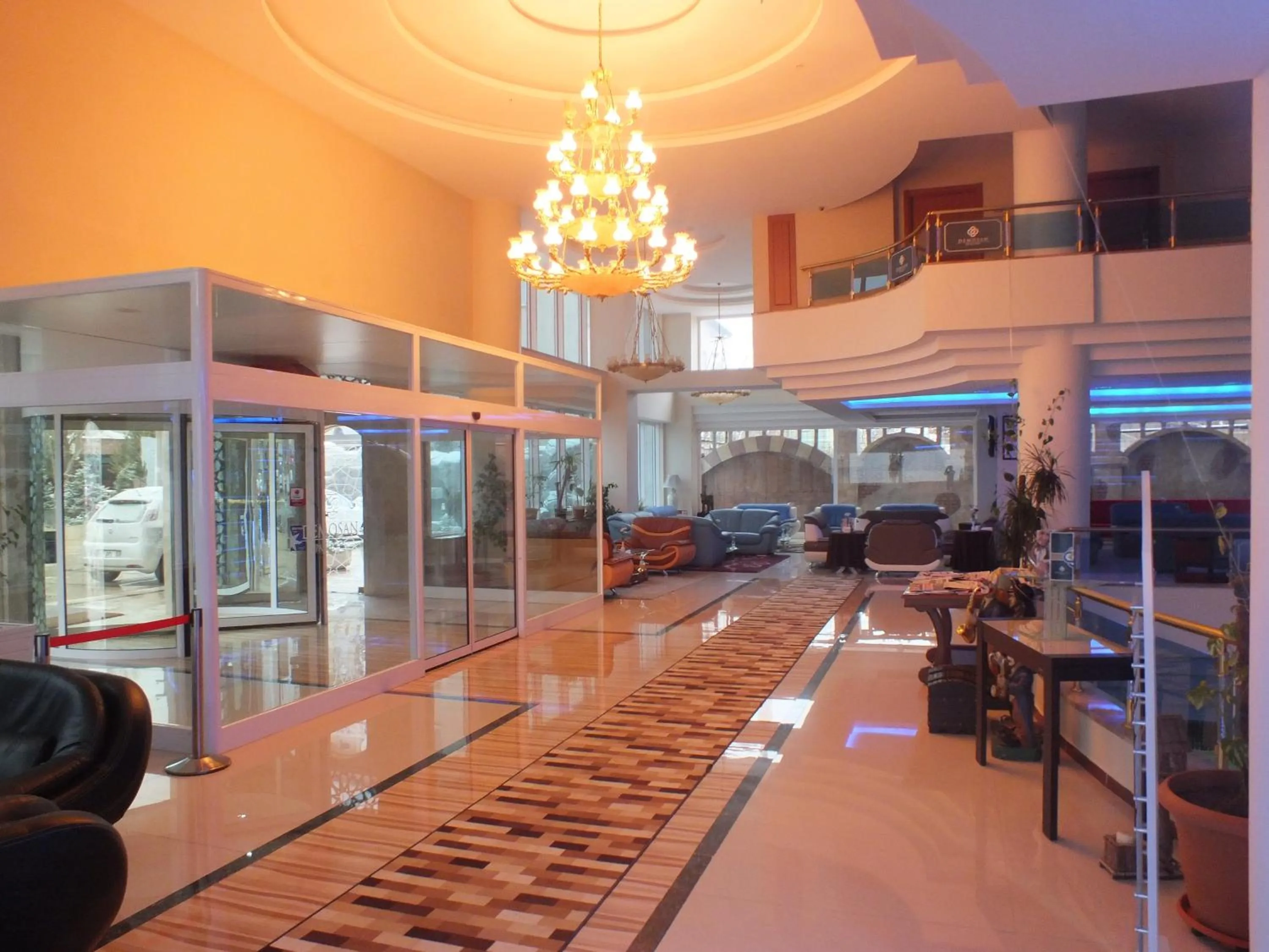 Lobby or reception in Demosan Hotel
