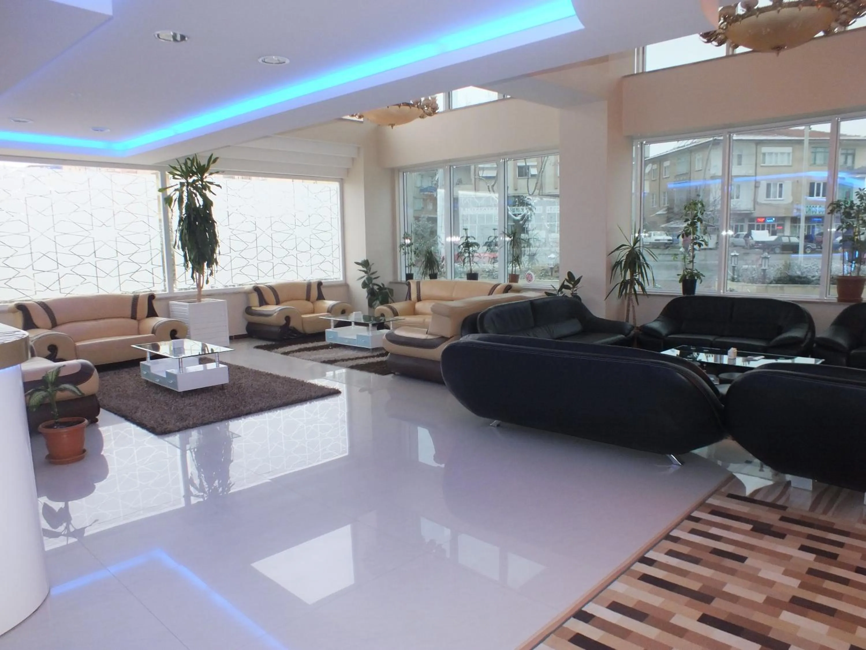 Lobby or reception in Demosan Hotel