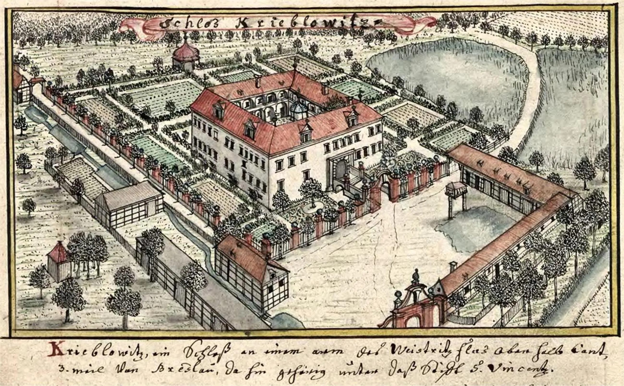 Bird's eye view in Pałac Krobielowice