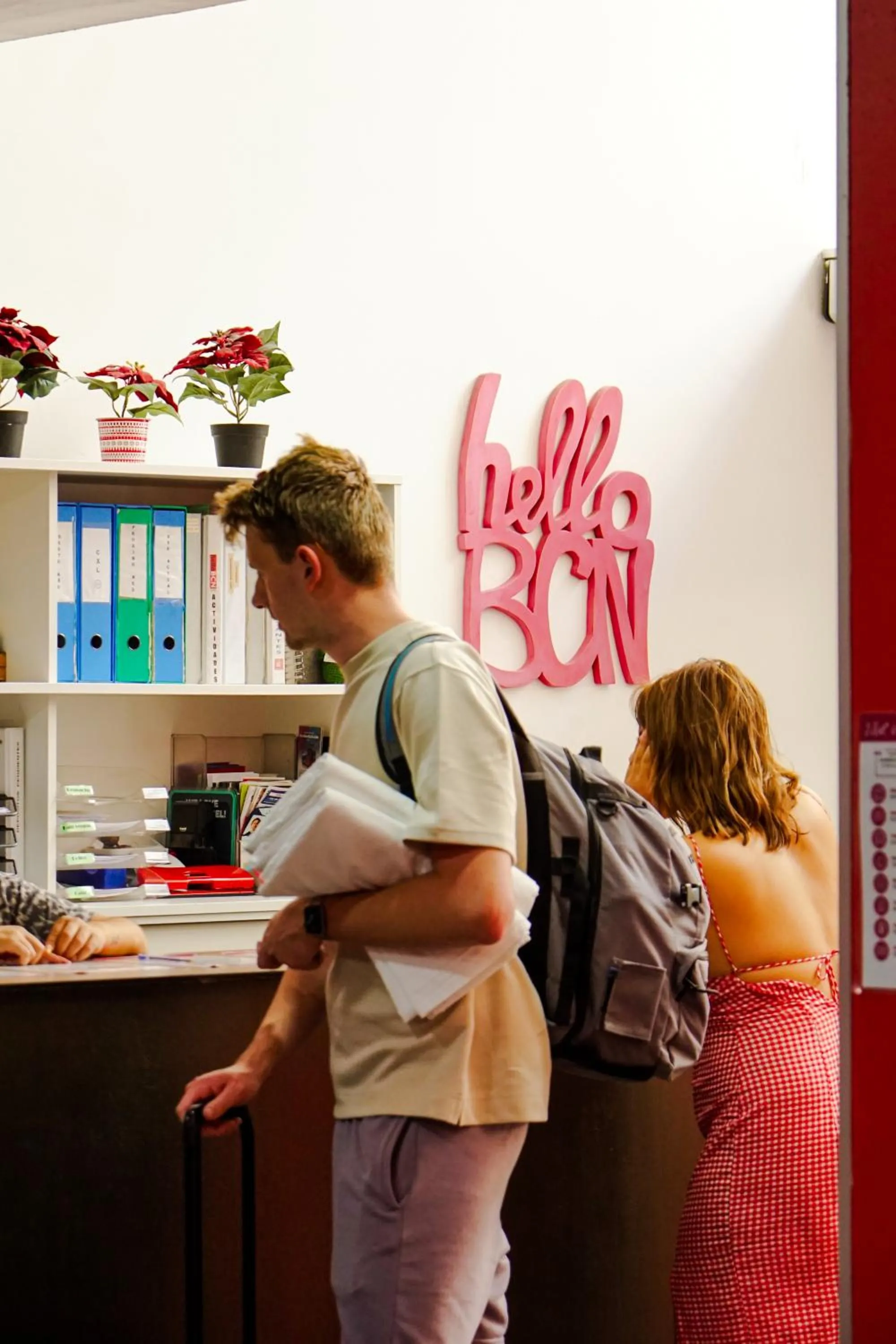 Lobby or reception in HelloBCN Youth Hostel Barcelona