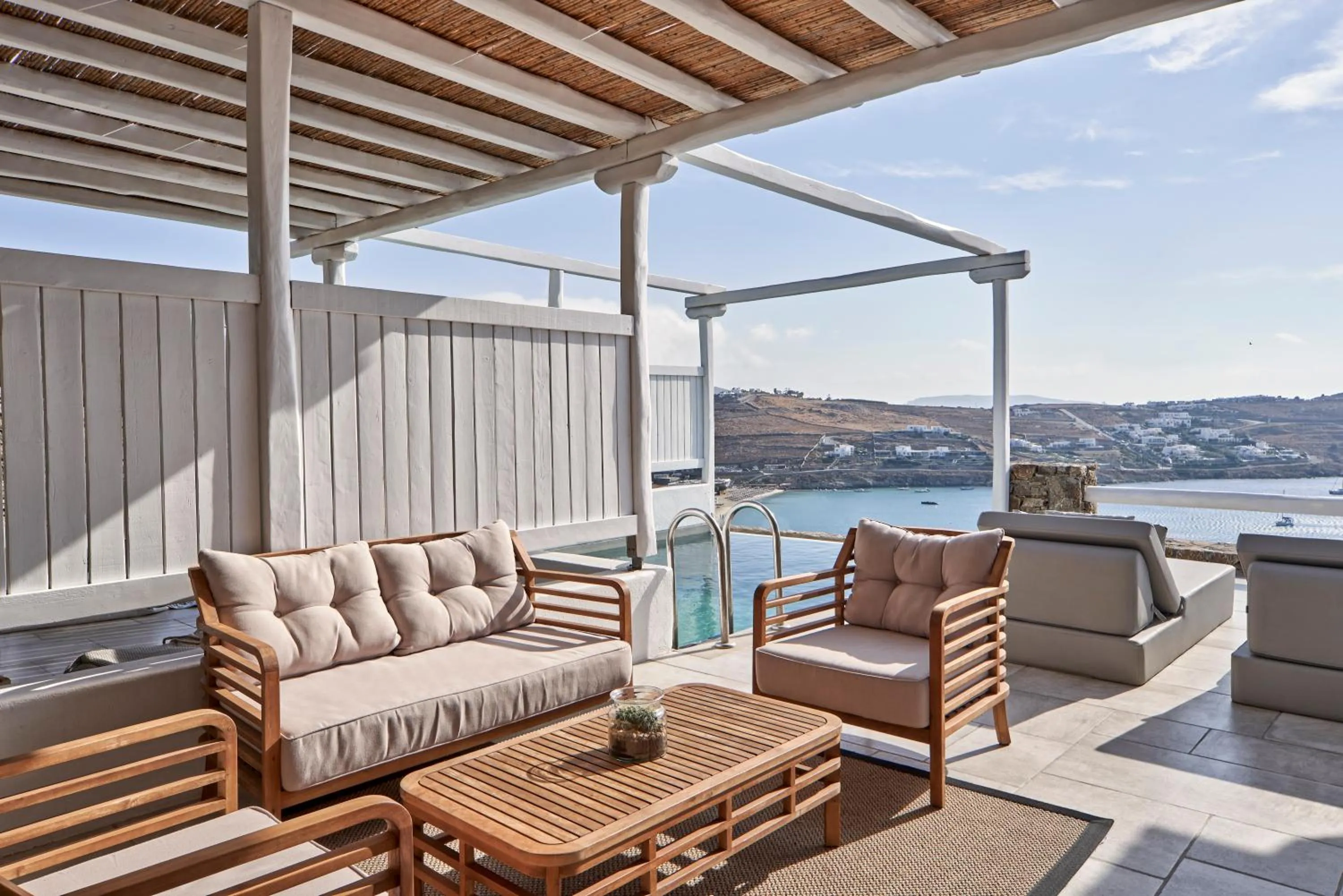 Patio in Mykonos Bliss - Cozy Suites, Adults Only Hotel