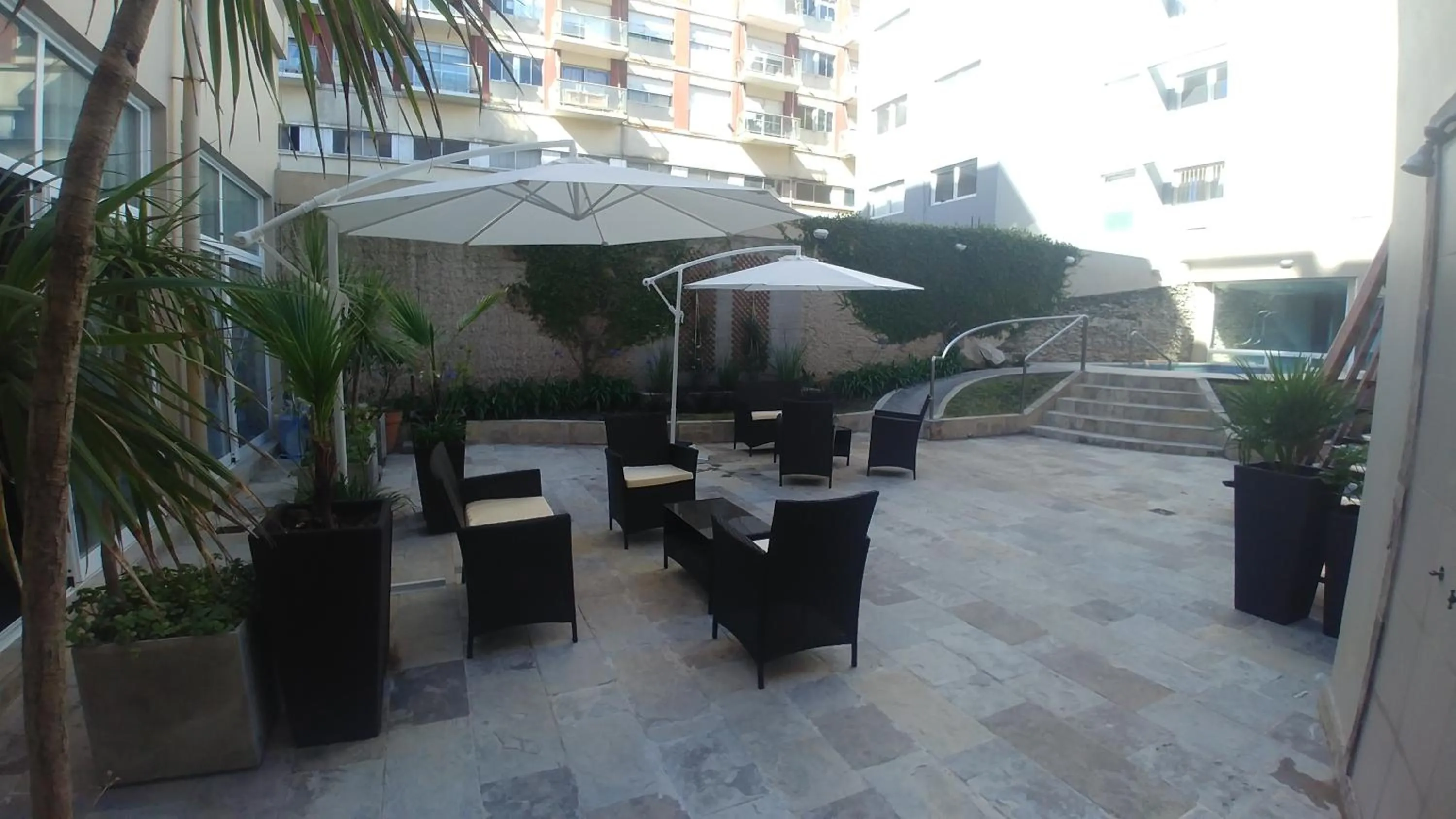 Patio in Hotel Las Rocas