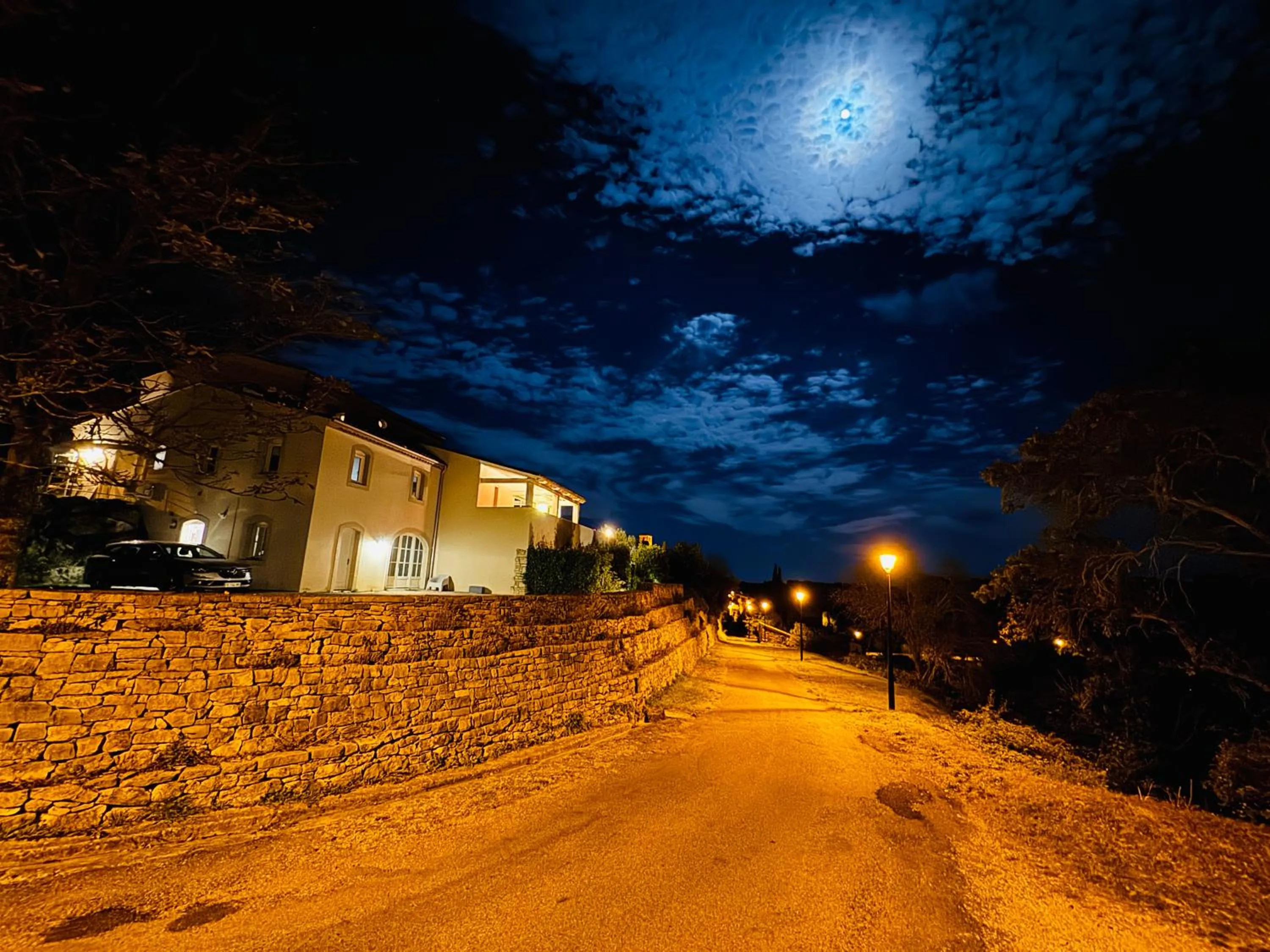 Night in Logis Hôtel Restaurant La Bergerie