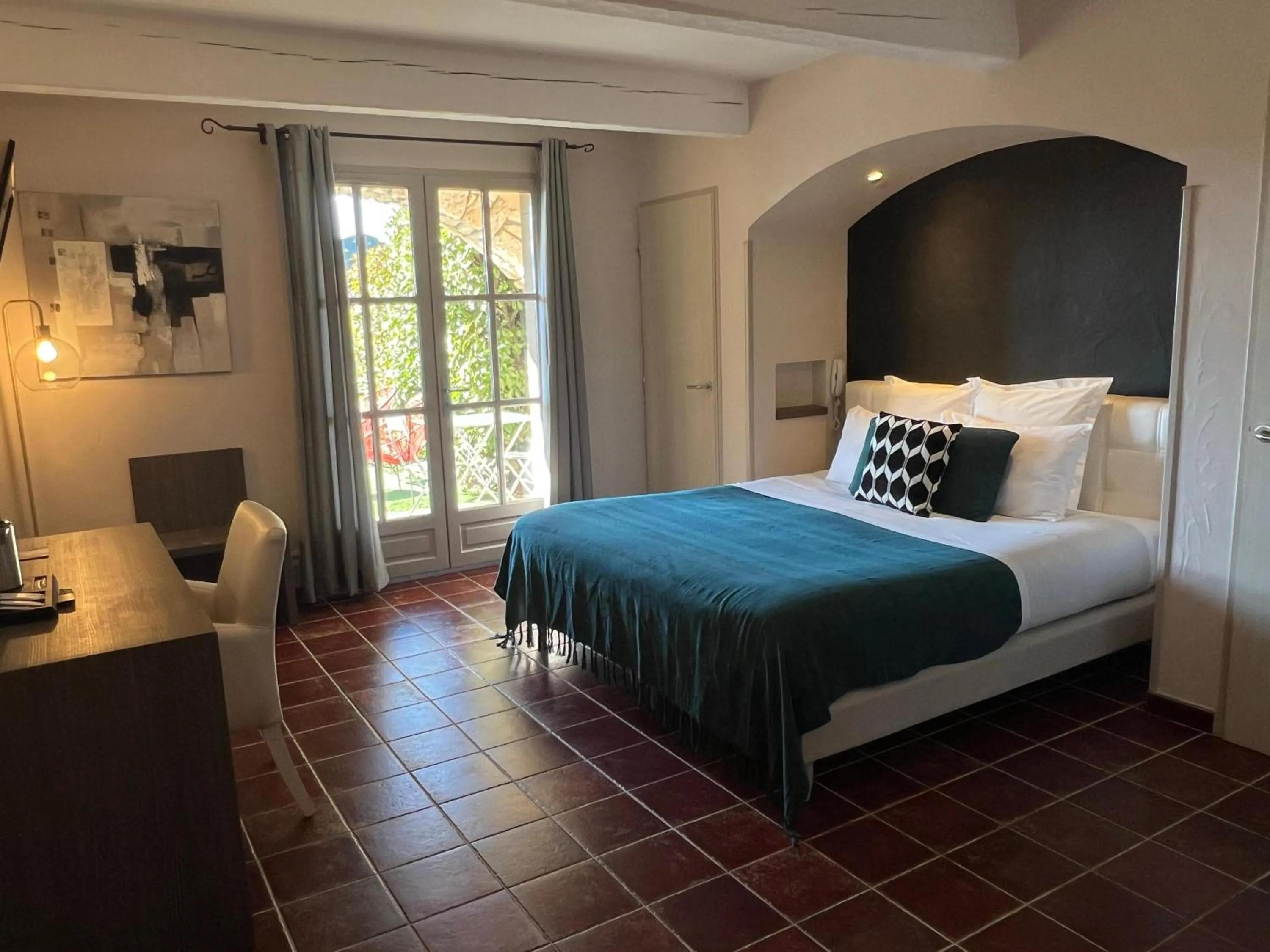 Photo of the whole room, Bed in Logis Hôtel Restaurant La Bergerie