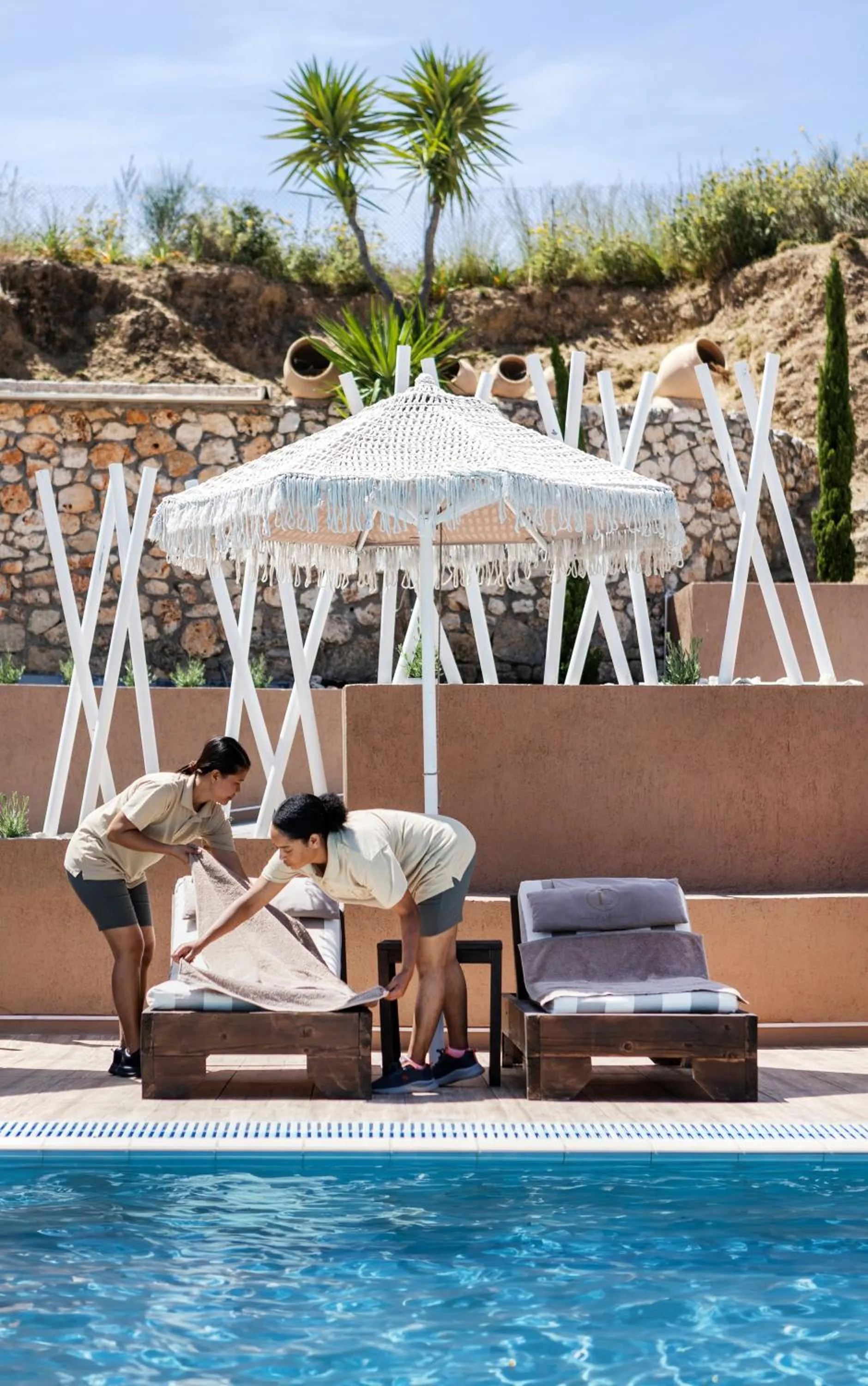 Swimming pool in The "L" Suites & Apartments