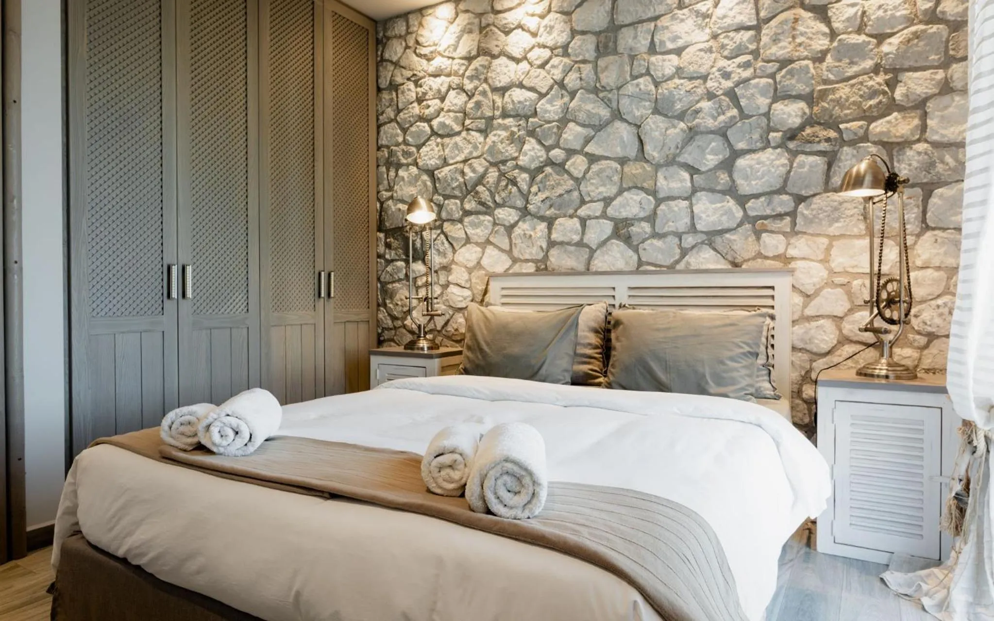 Bedroom, Bed in Tyros Boutique Houses Villas