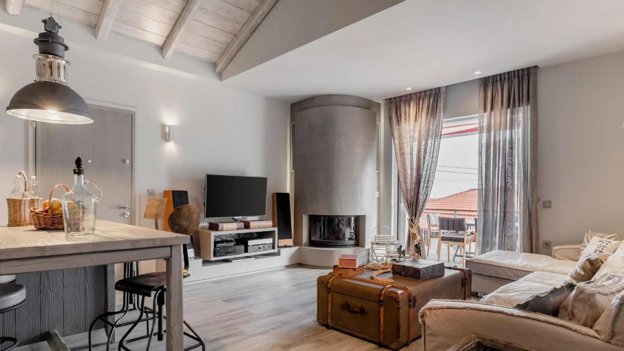 Living room in Tyros Boutique Houses Villas