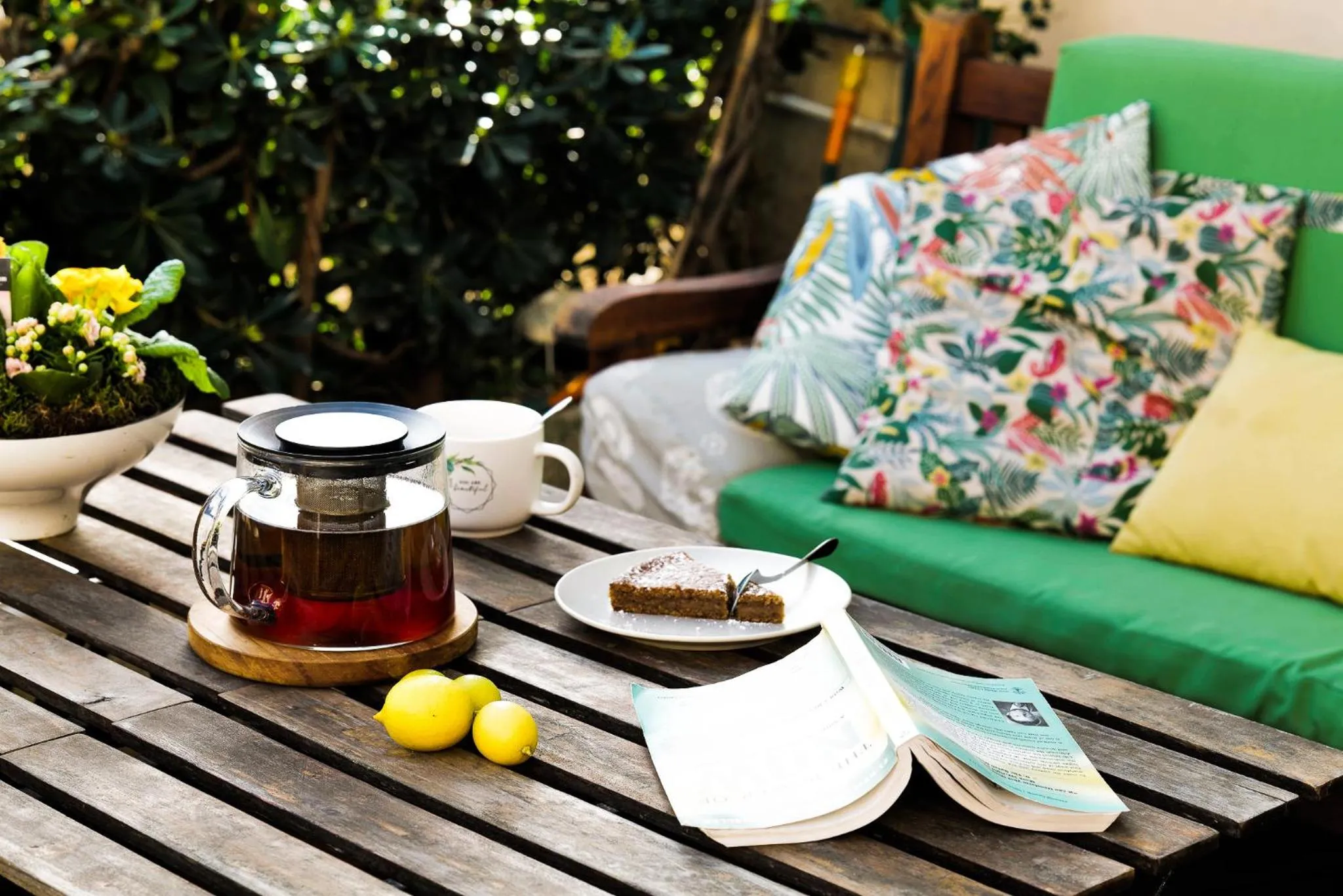 Patio in The frogs' house - Yoga Retreat