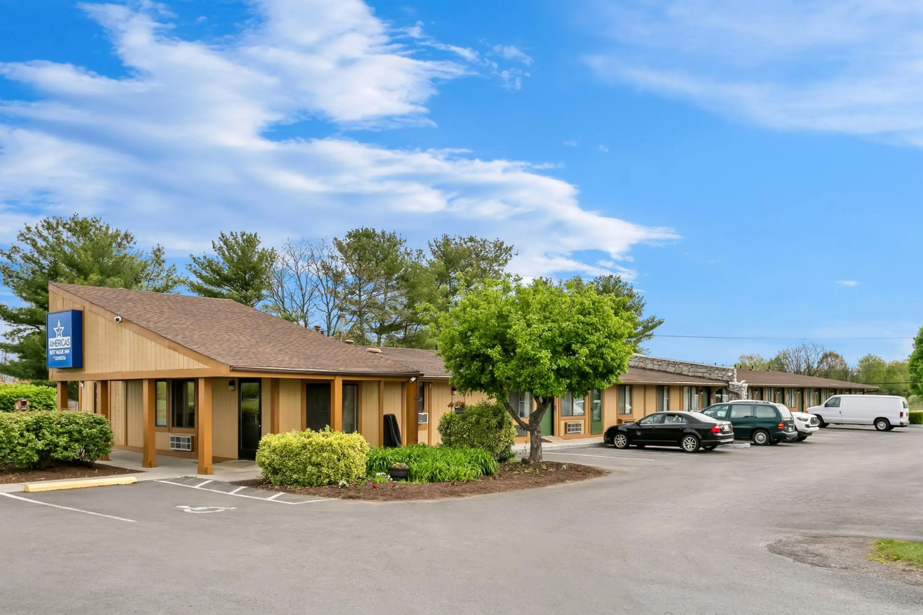 Property building in Americas Best Value Inn Martinsburg