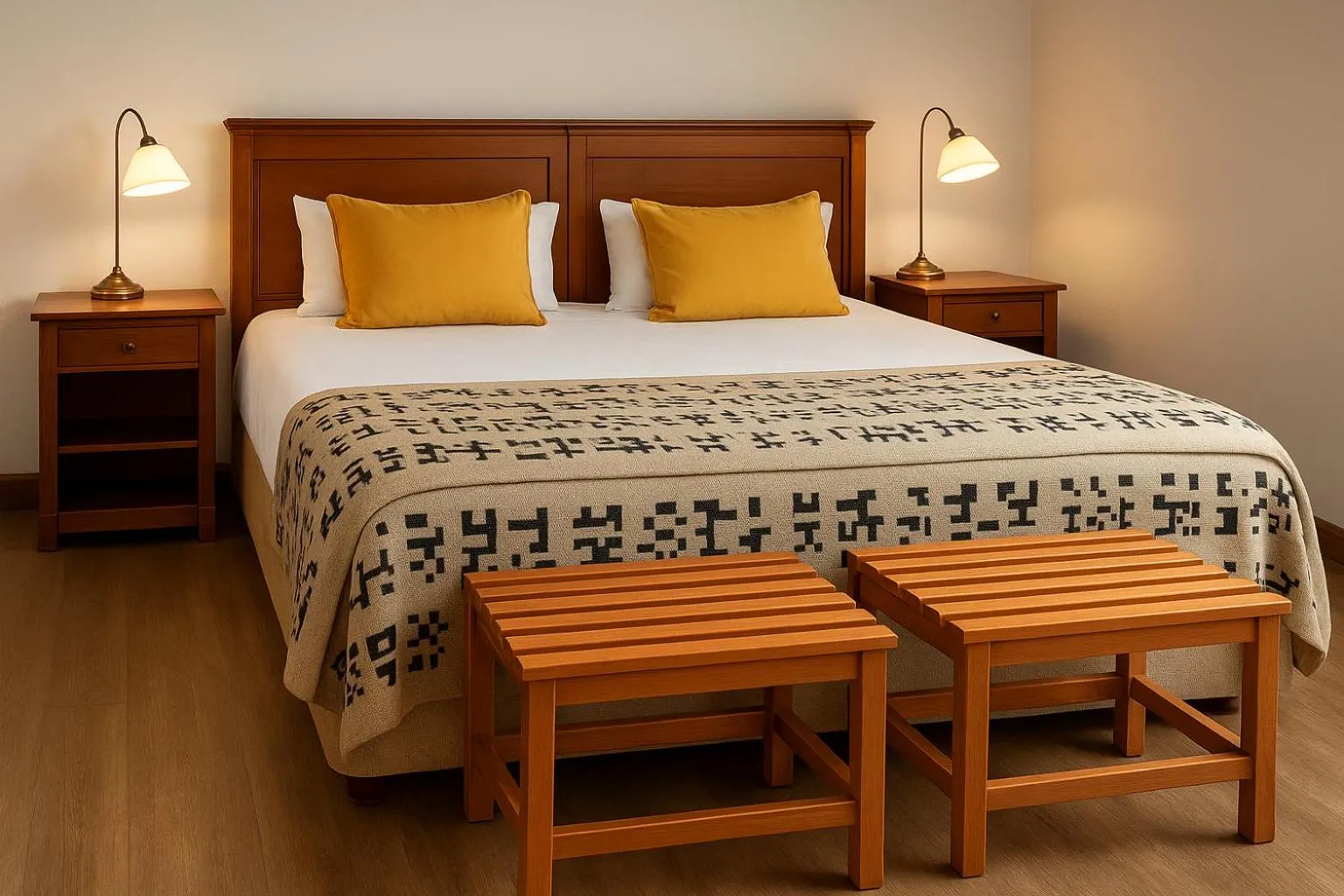 Bed in Hotel Kosten Aike