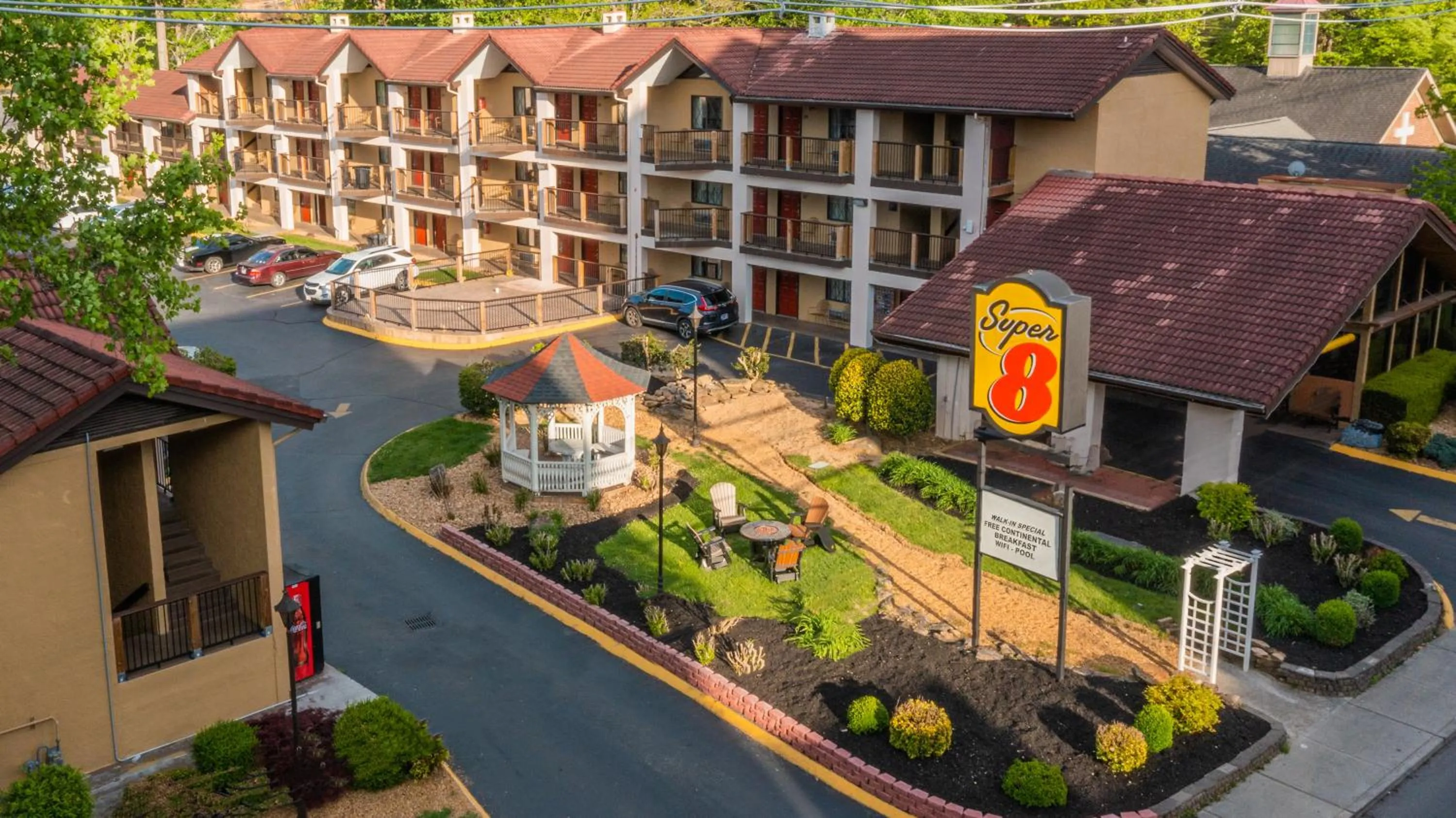 Property building in Super 8 by Wyndham Downtown Gatlinburg at Convention Center