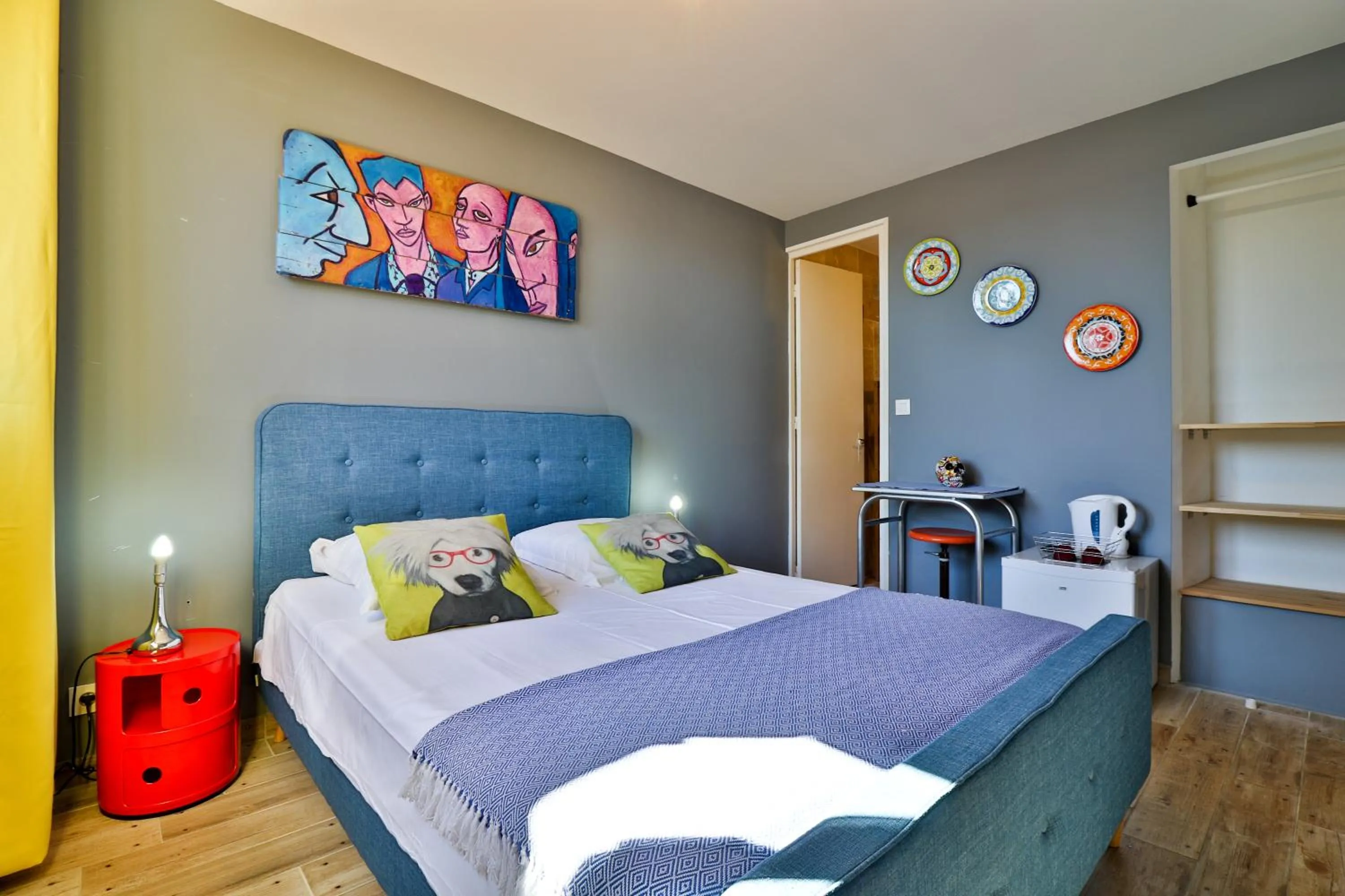 Bed in Hôtel La Bastide