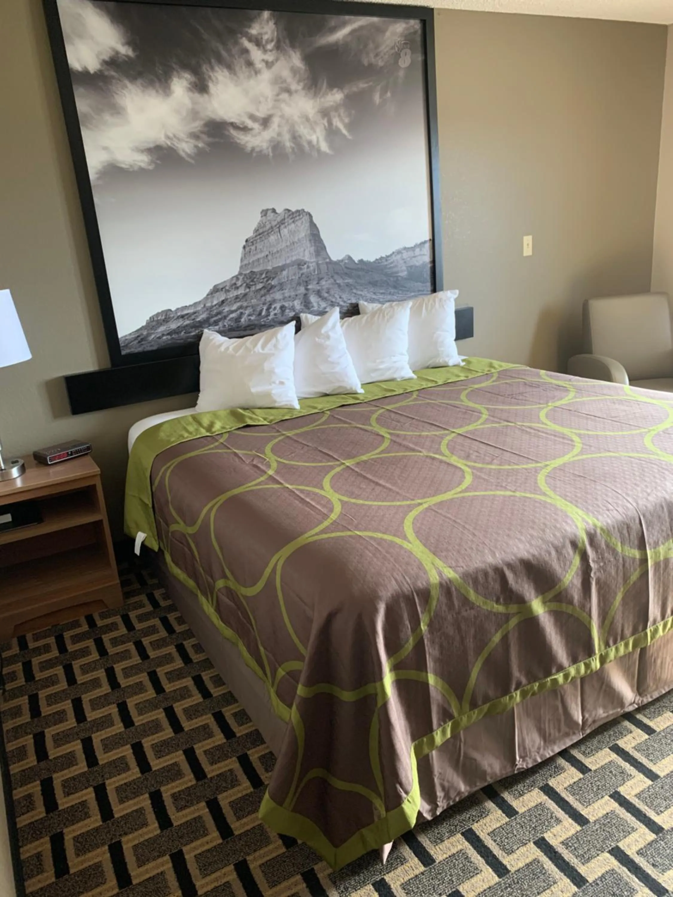 Bed in Super 8 by Wyndham O Neill NE