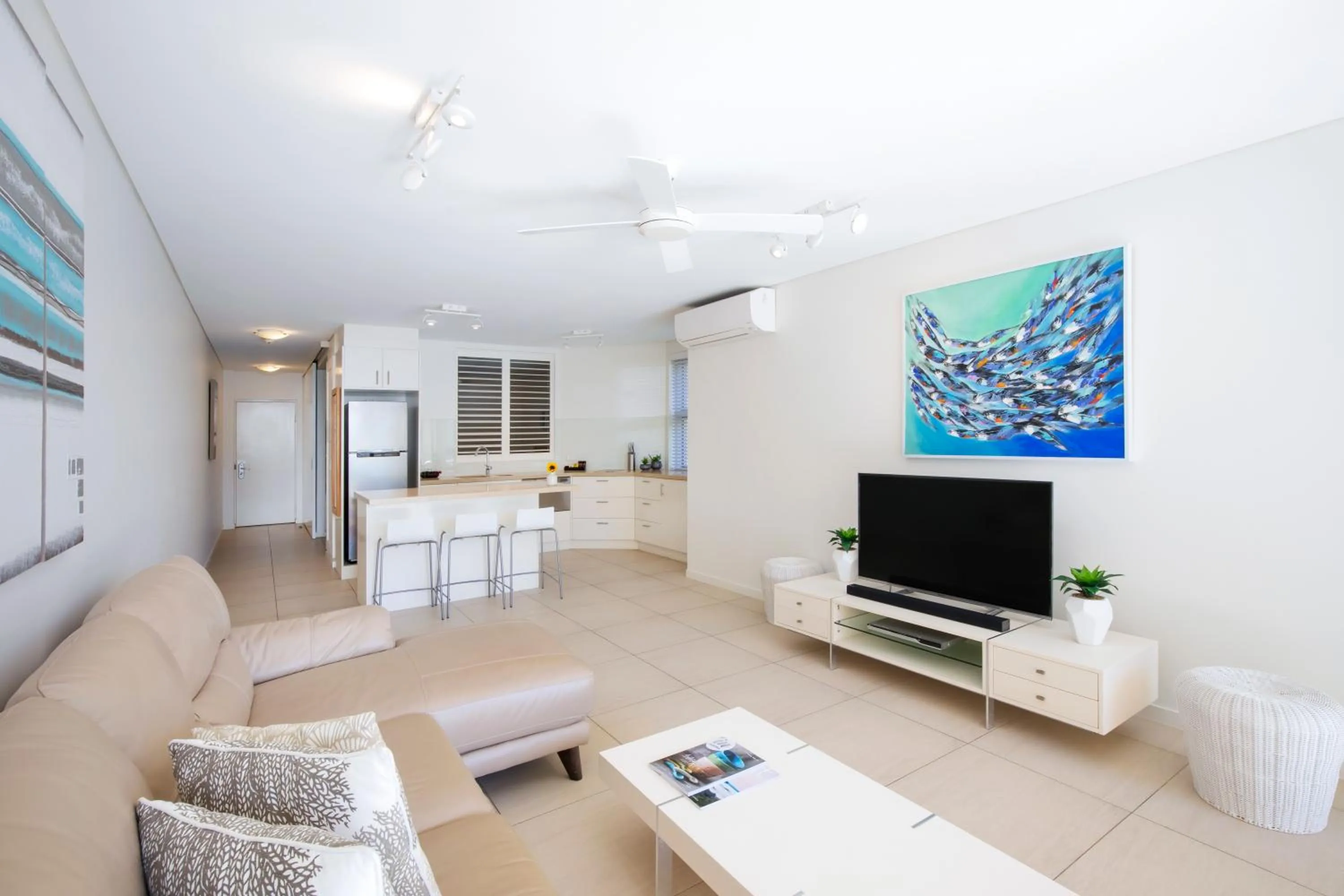 Living room in Maison Noosa