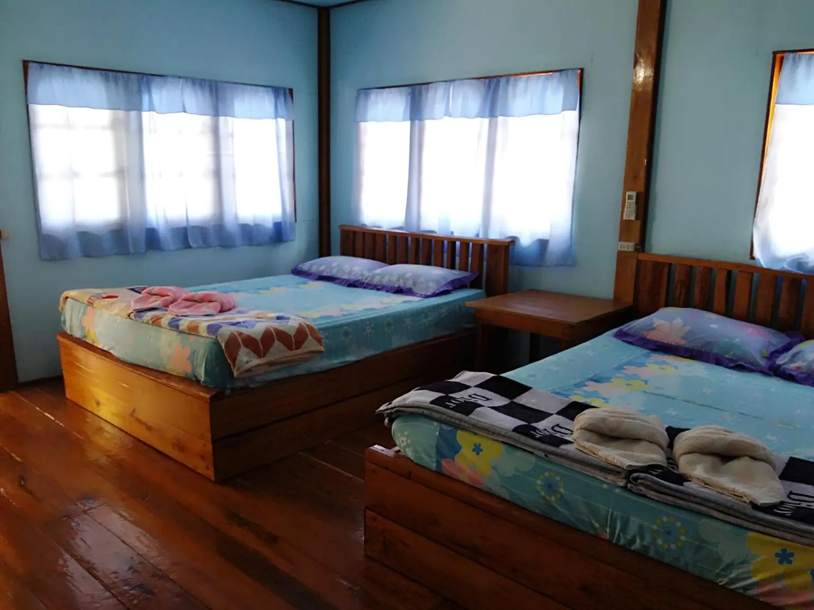 Bed in Koh Mak Green View Resort