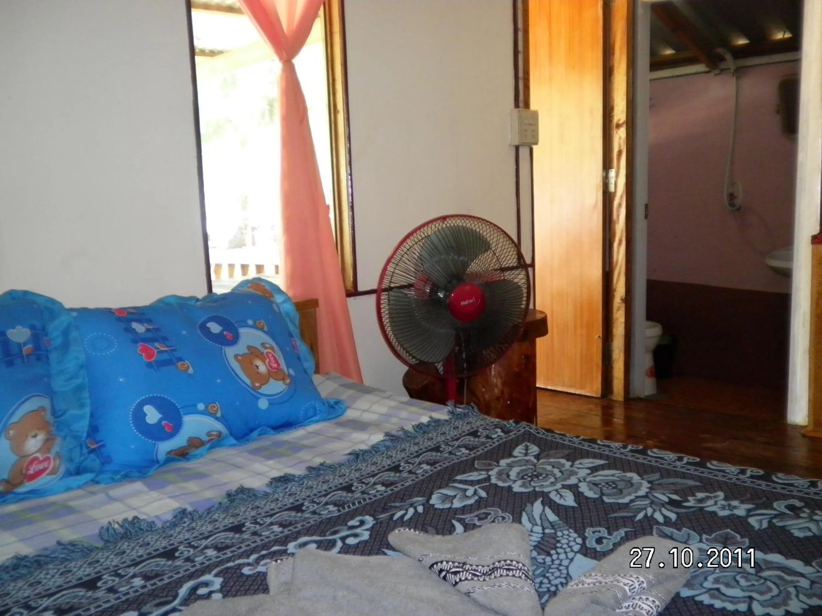 Bed in Koh Mak Green View Resort