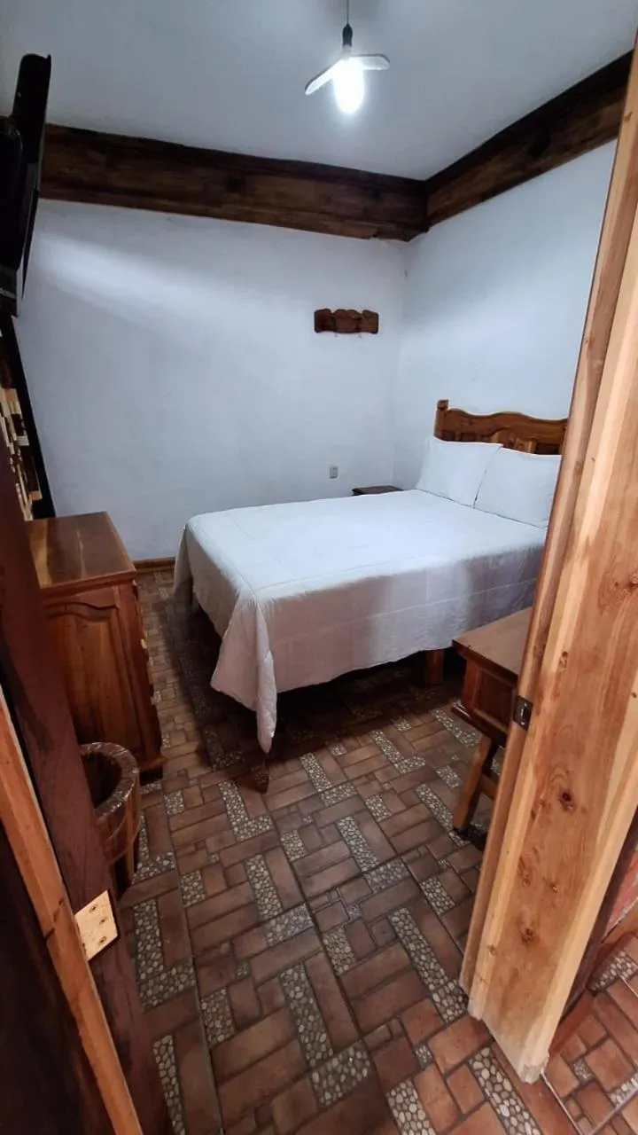 Bed in Hotel Colonial Taxco