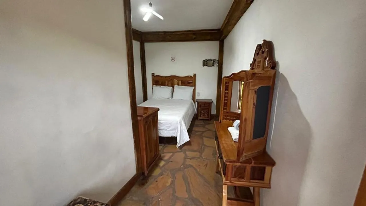Bed in Hotel Colonial Taxco