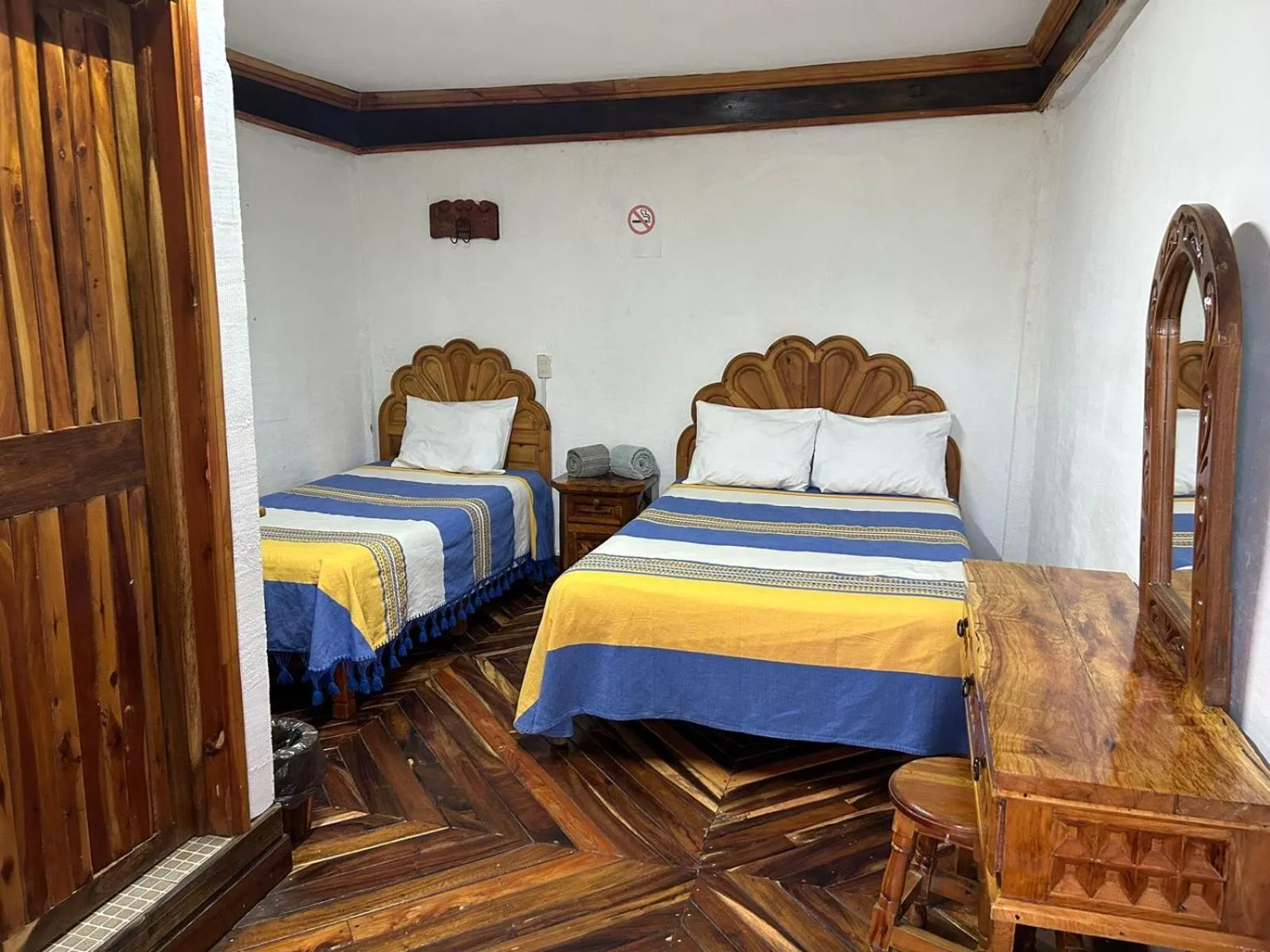 Bed in Hotel Colonial Taxco