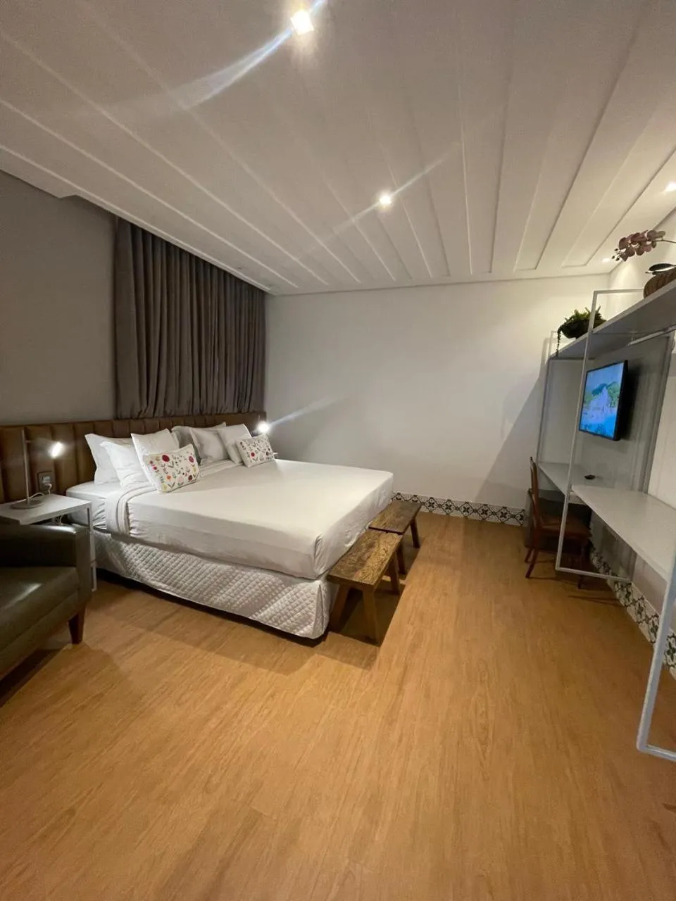 Bed in Hotel Estilo de Minas