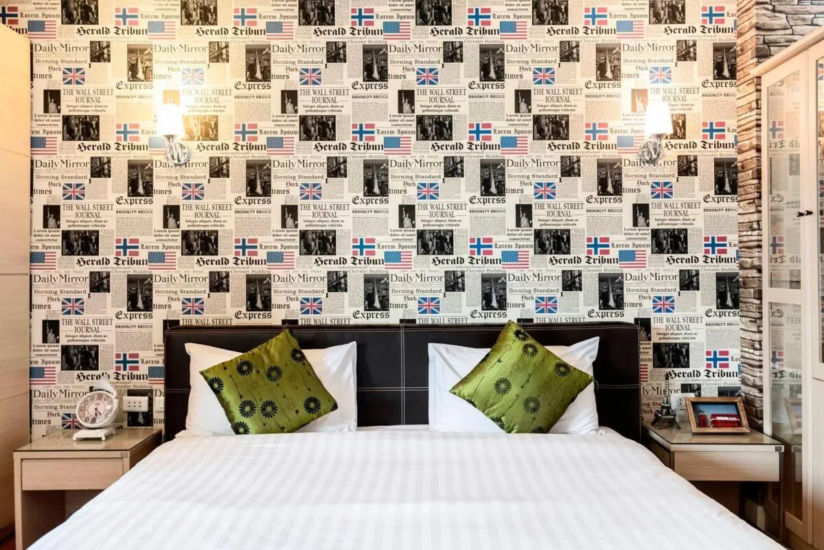 Bed in Nara Suite Residence Bangkok