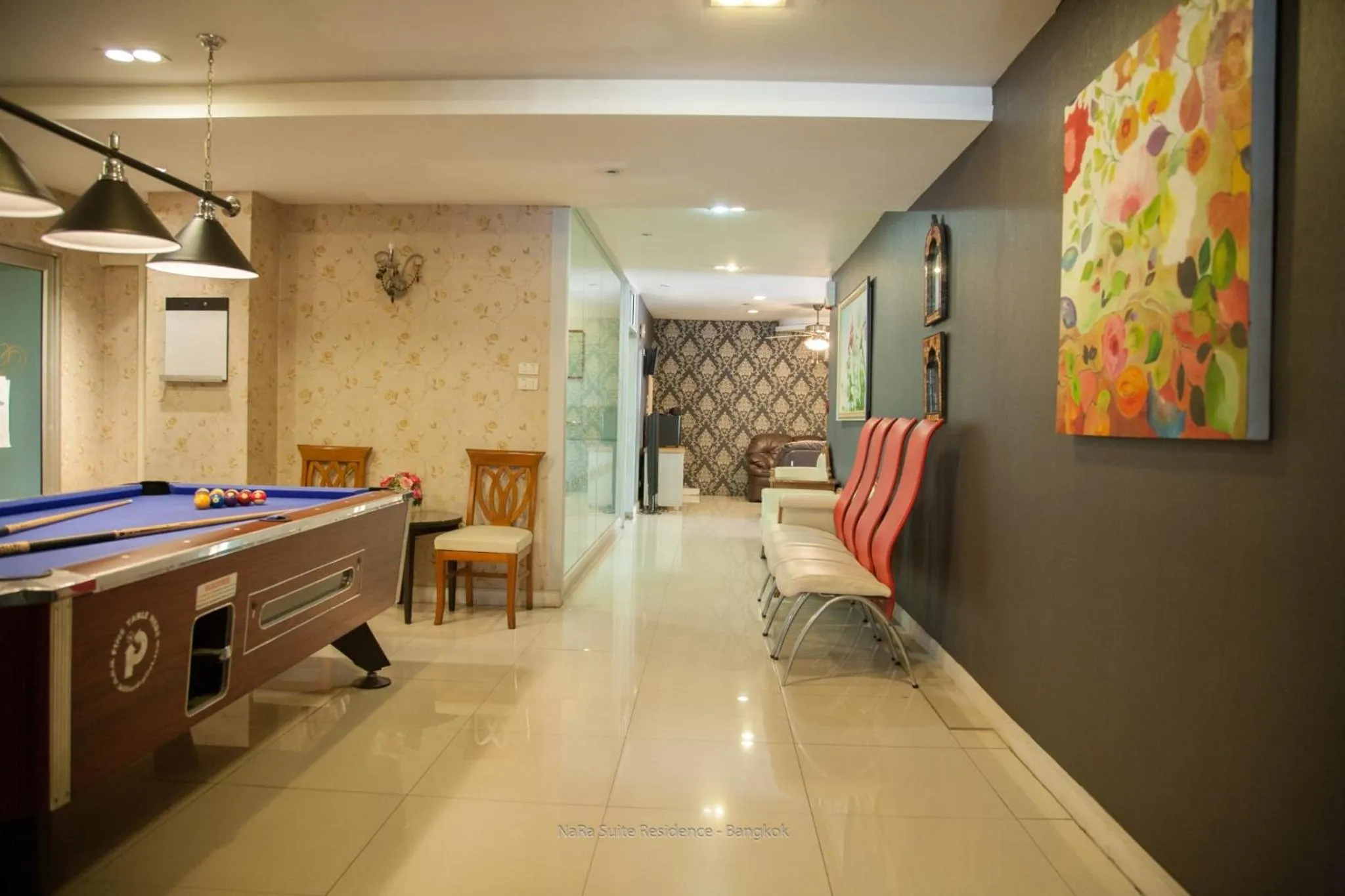 Billiard in Nara Suite Residence Bangkok