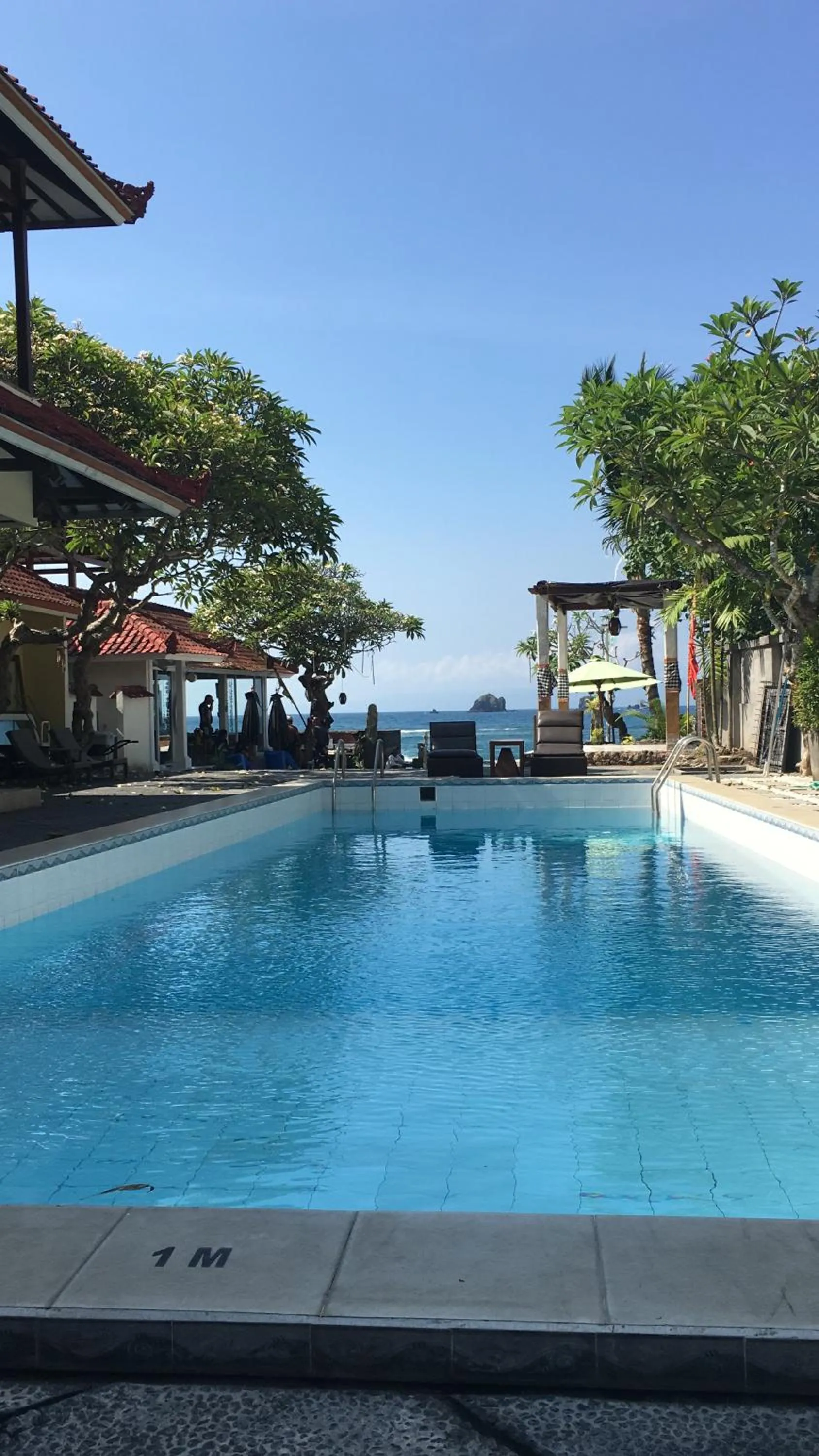 Swimming pool in At The Beach Candidasa