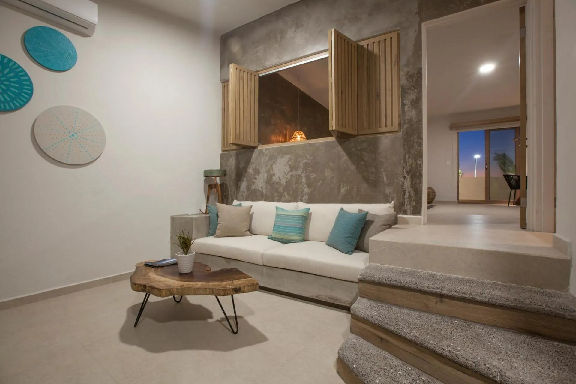 Living room, Bed in Casa al Mar