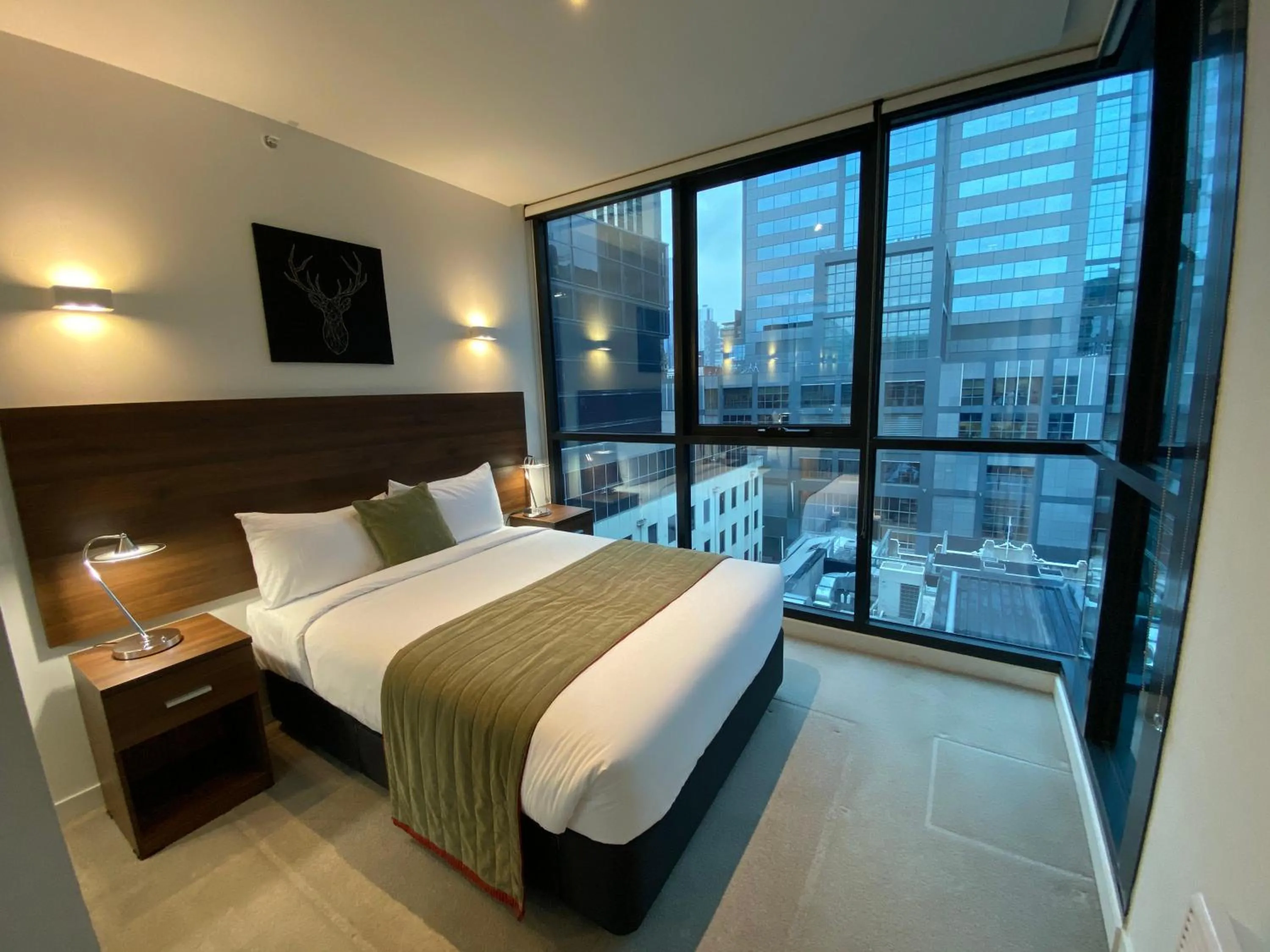 Bedroom, Bed in Flinders Street Apartments Melbourne CBD