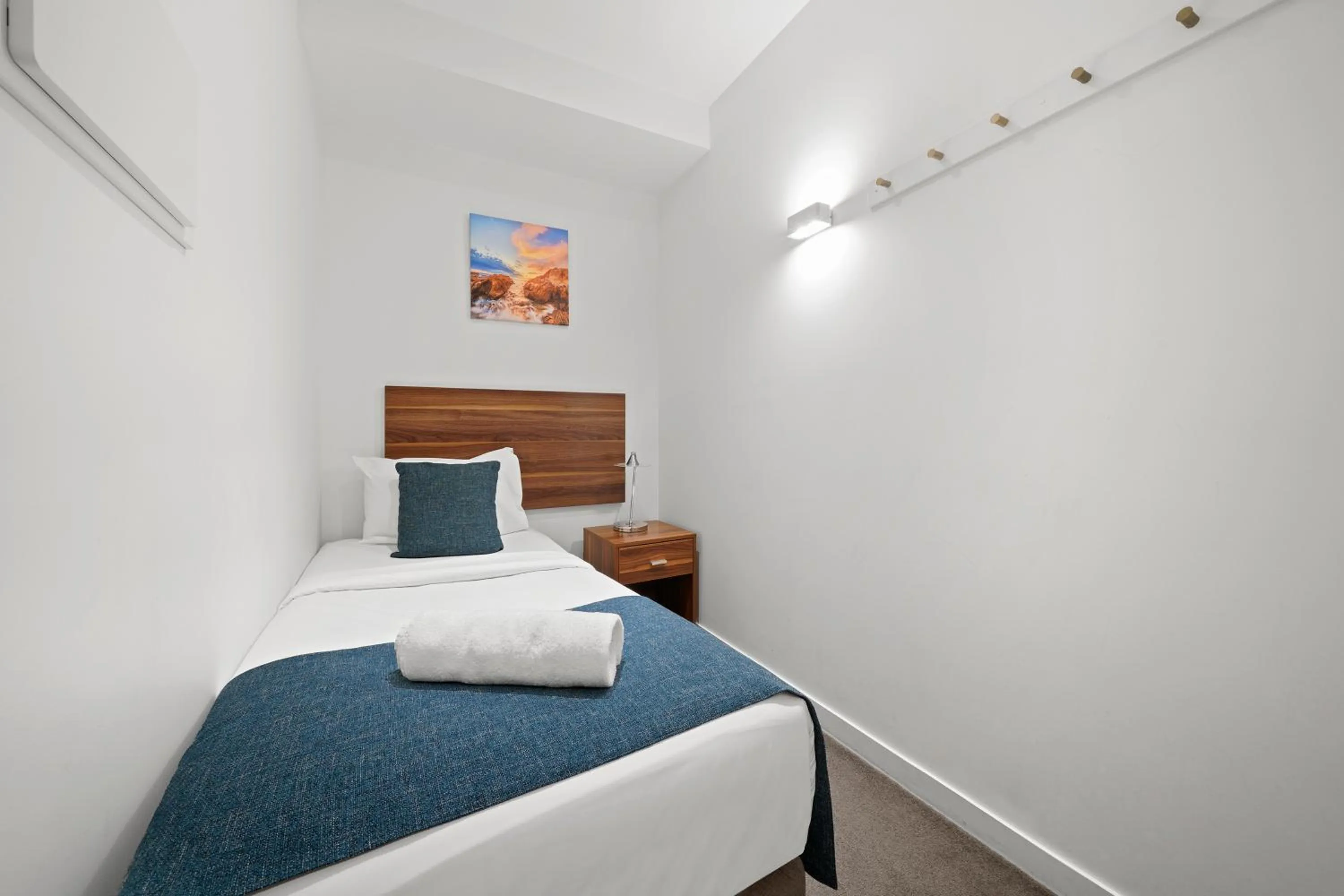 Bed in Flinders Street Apartments Melbourne CBD