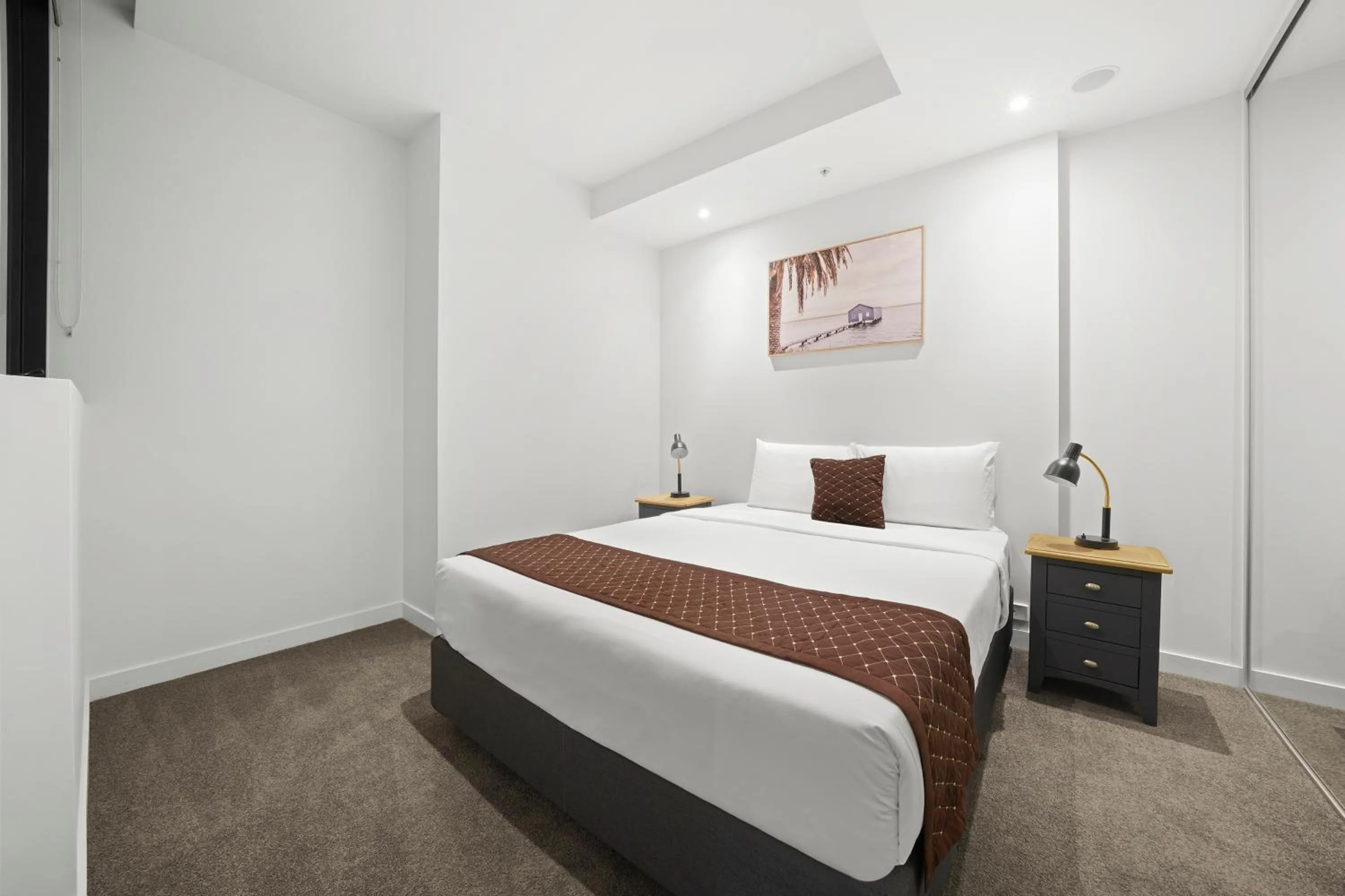 Bedroom, Bed in Flinders Street Apartments Melbourne CBD