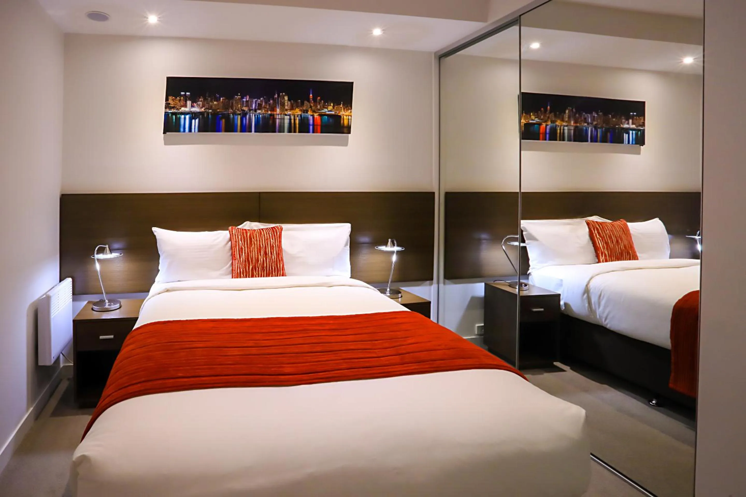 Bedroom, Bed in Flinders Street Apartments Melbourne CBD
